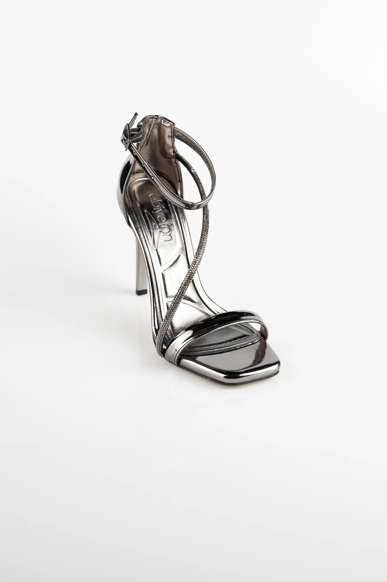 Platinum-Mirror Evening Shoe AB8002
