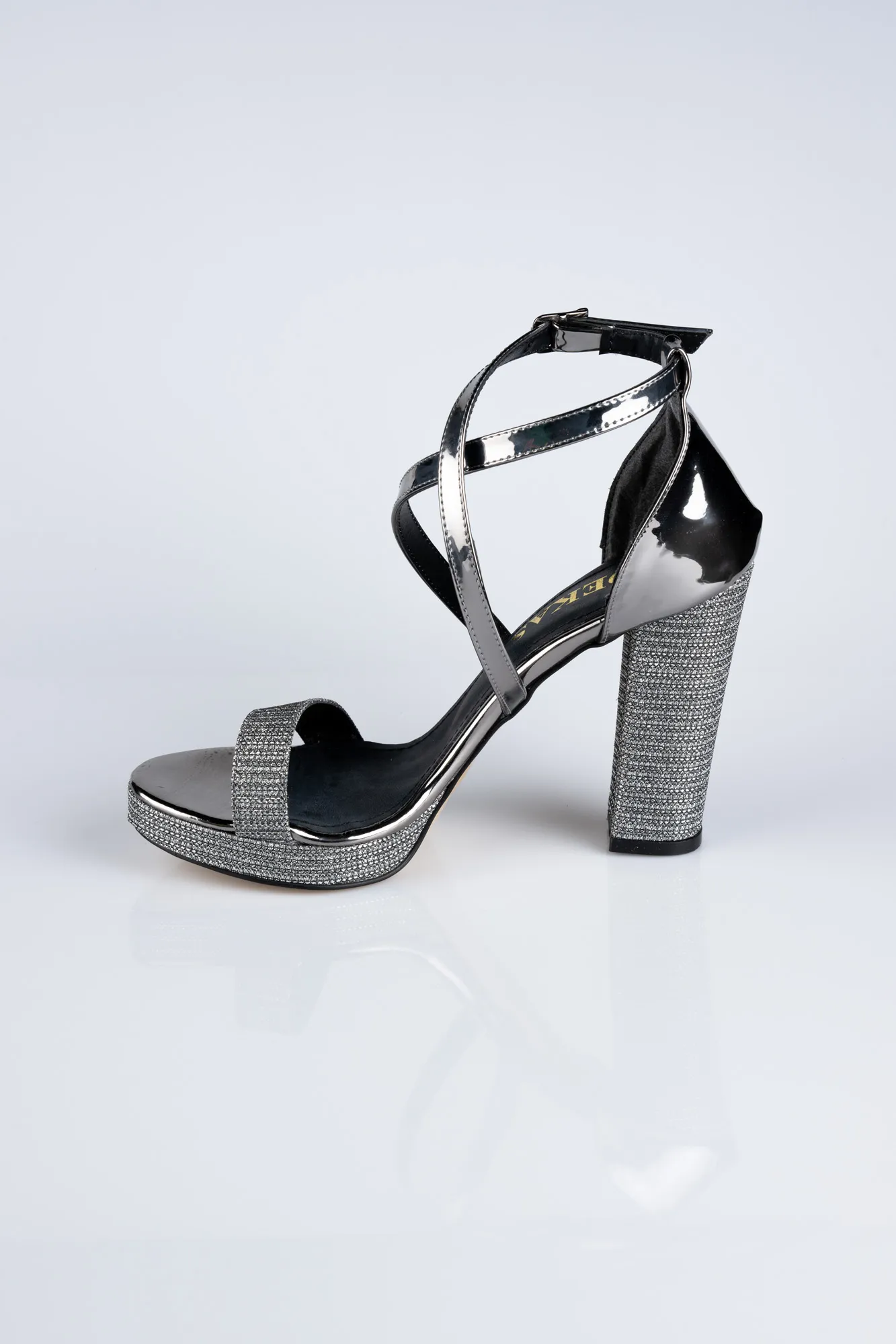 Platinum-Silvery Evening Shoe ABC1430