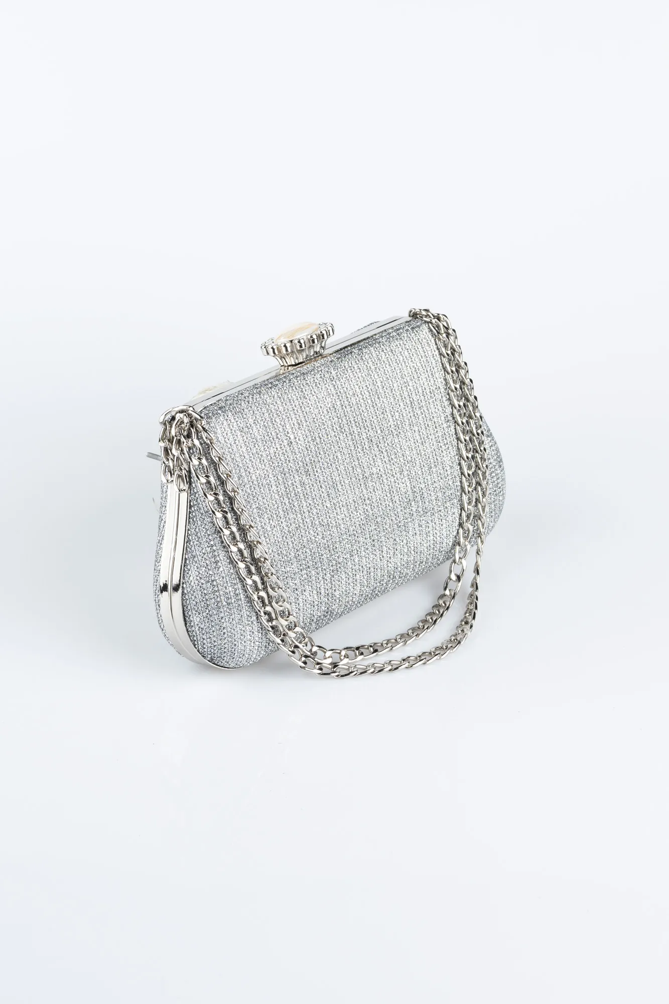 Platinum-Silvery Night Bag SHC834