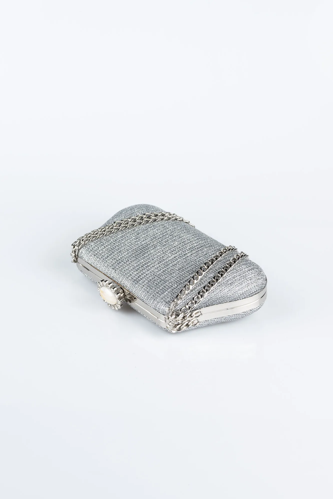 Platinum-Silvery Night Bag SHC834