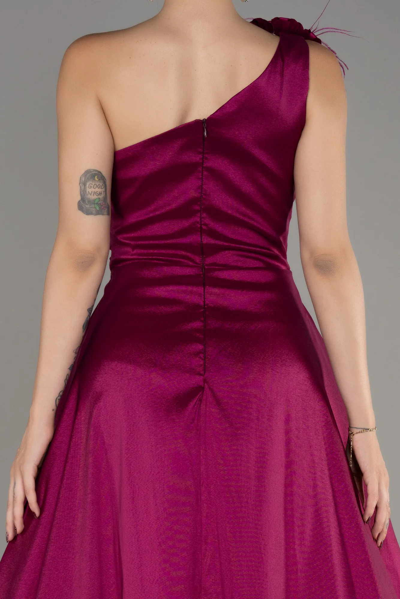 Plum-Long Evening Dress ABU3772