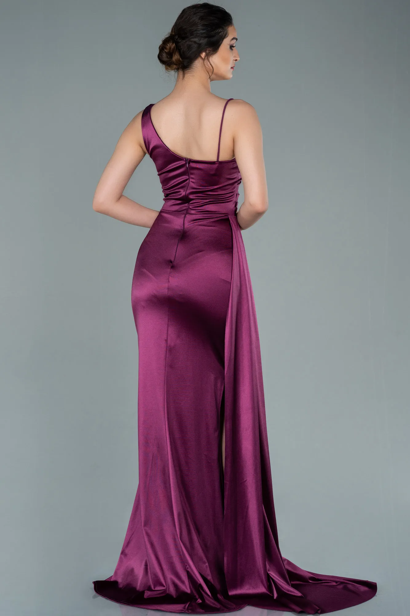 Plum-Long Prom Gown ABU2373