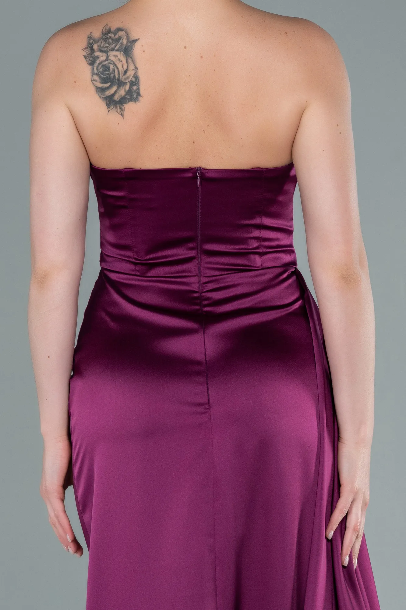 Plum-Mermaid Evening Dress ABU3443