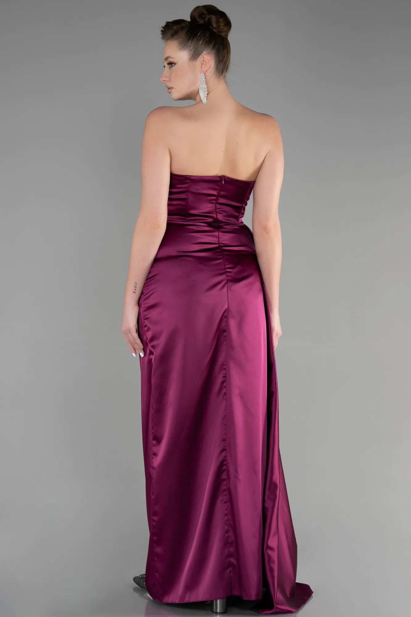 Plum-Mermaid Evening Dress ABU3583