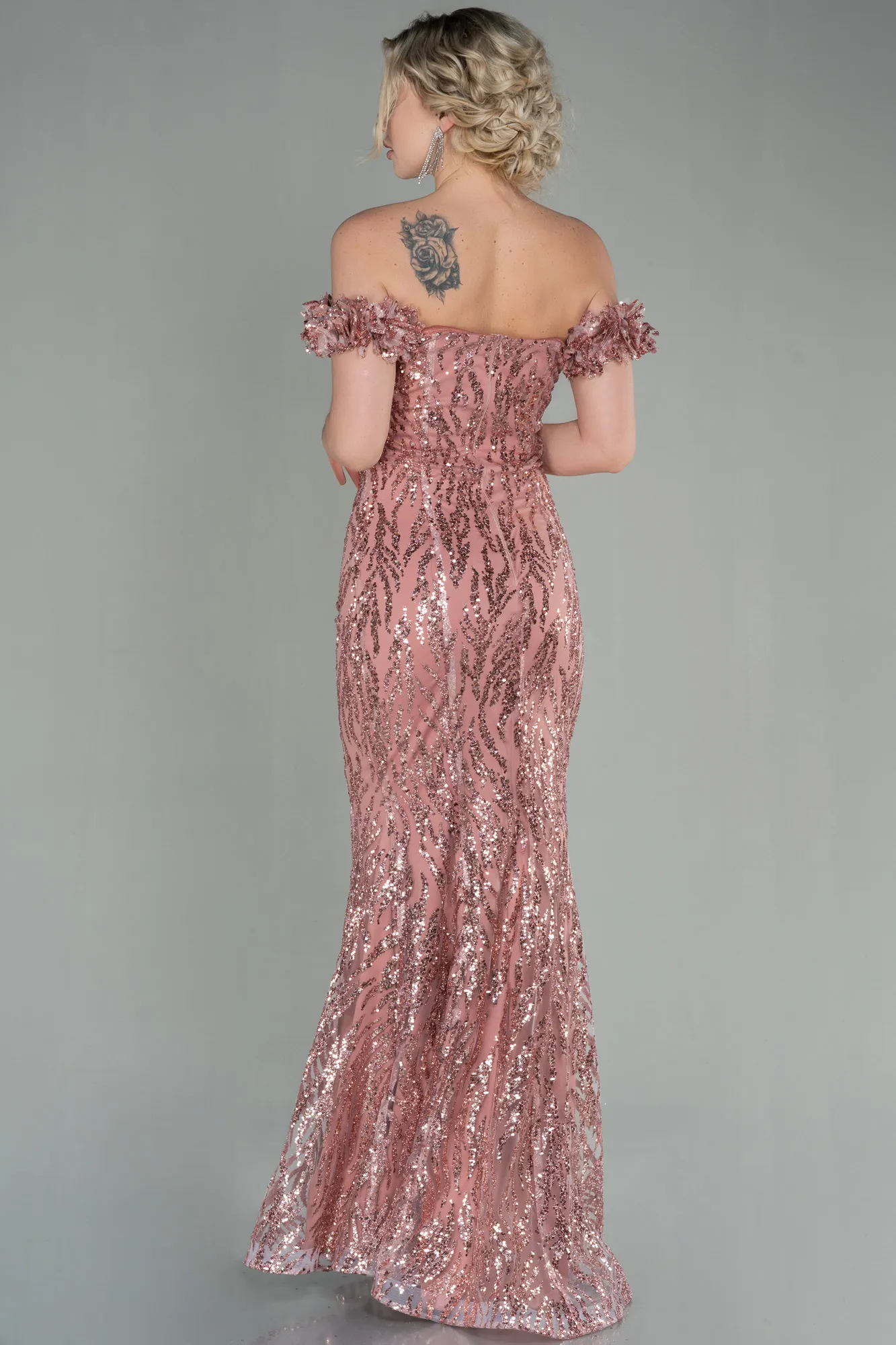 Powder Color-Long Evening Dress ABU2881