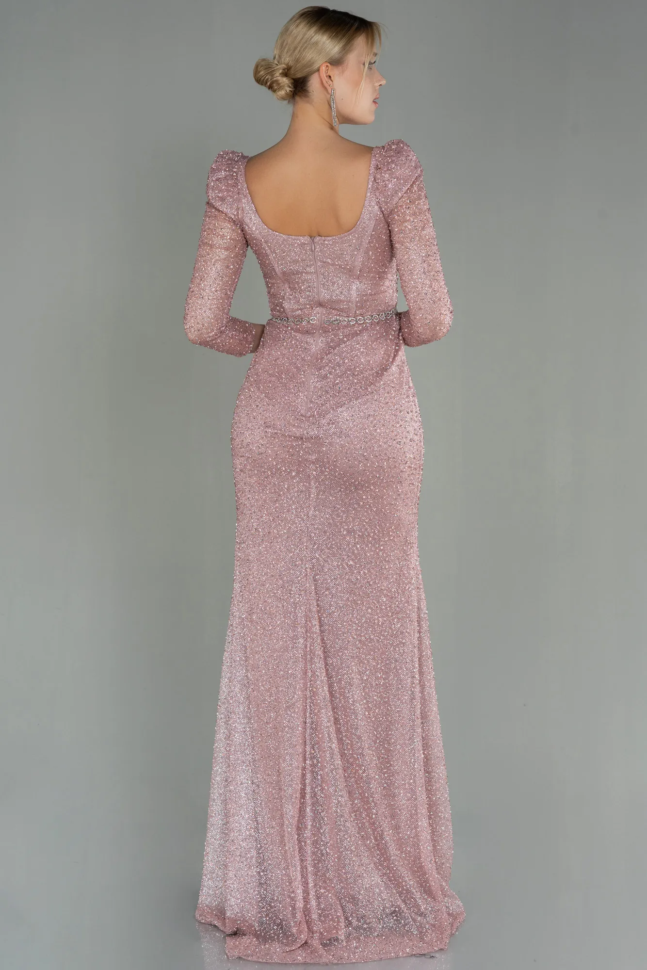 Powder Color-Long Evening Dress ABU2996