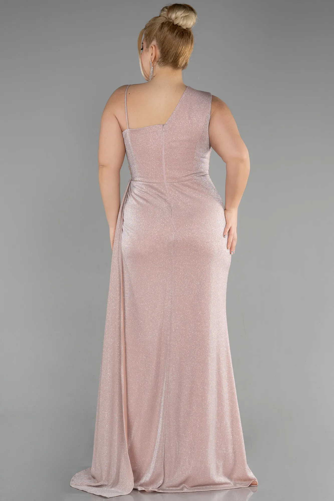 Powder Color-Long Formal Plus Size Dress ABU3639