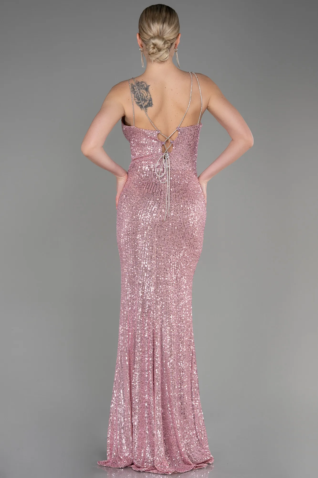 Powder Color-Long Mermaid Evening Gown ABU3768