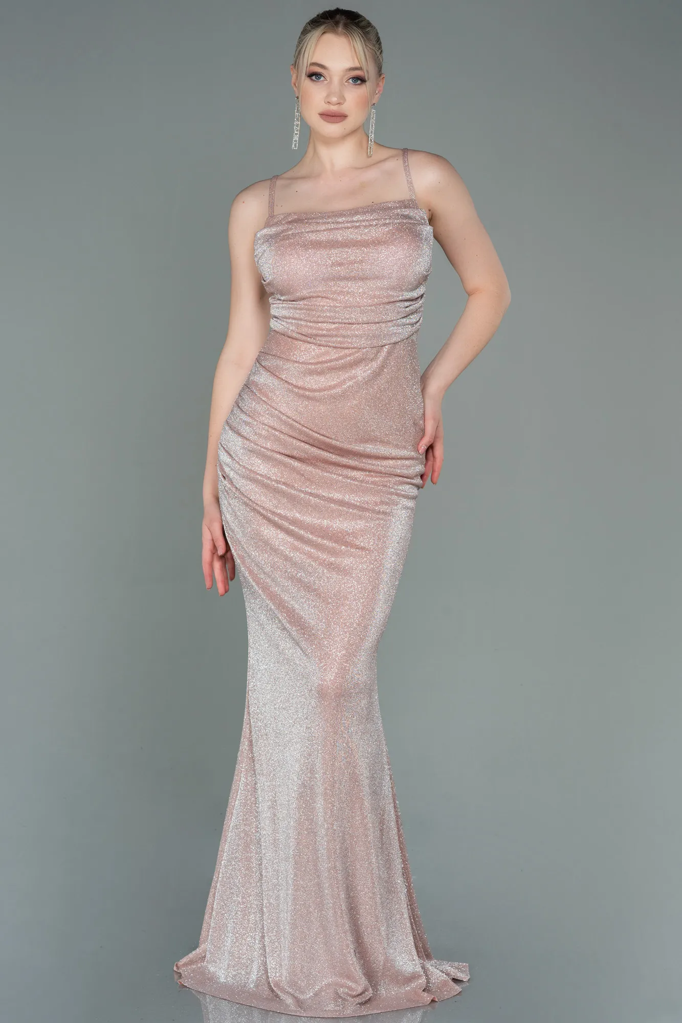Powder Color-Long Prom Gown ABU3182