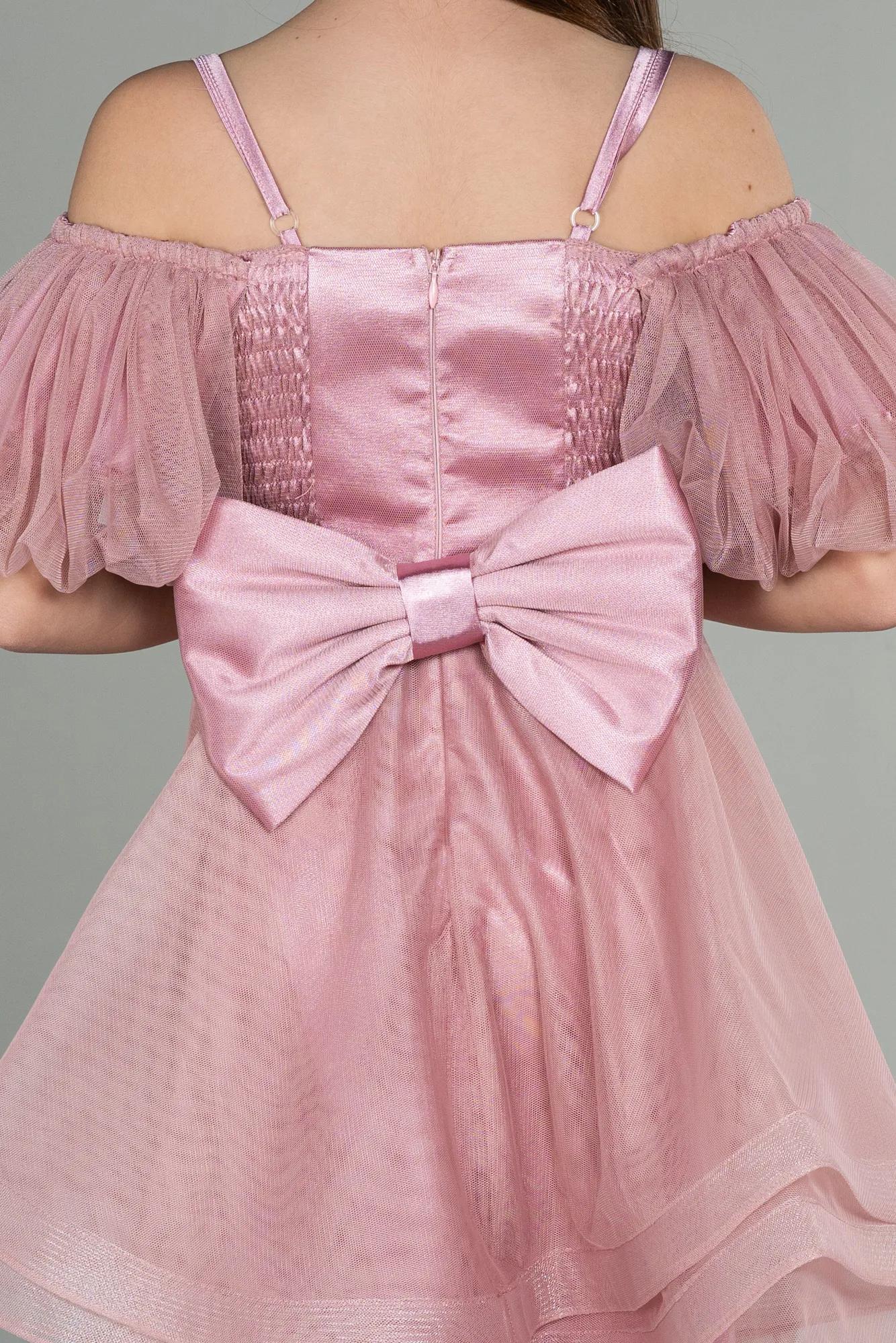 Powder Color-Short Girl Dress ABK1715