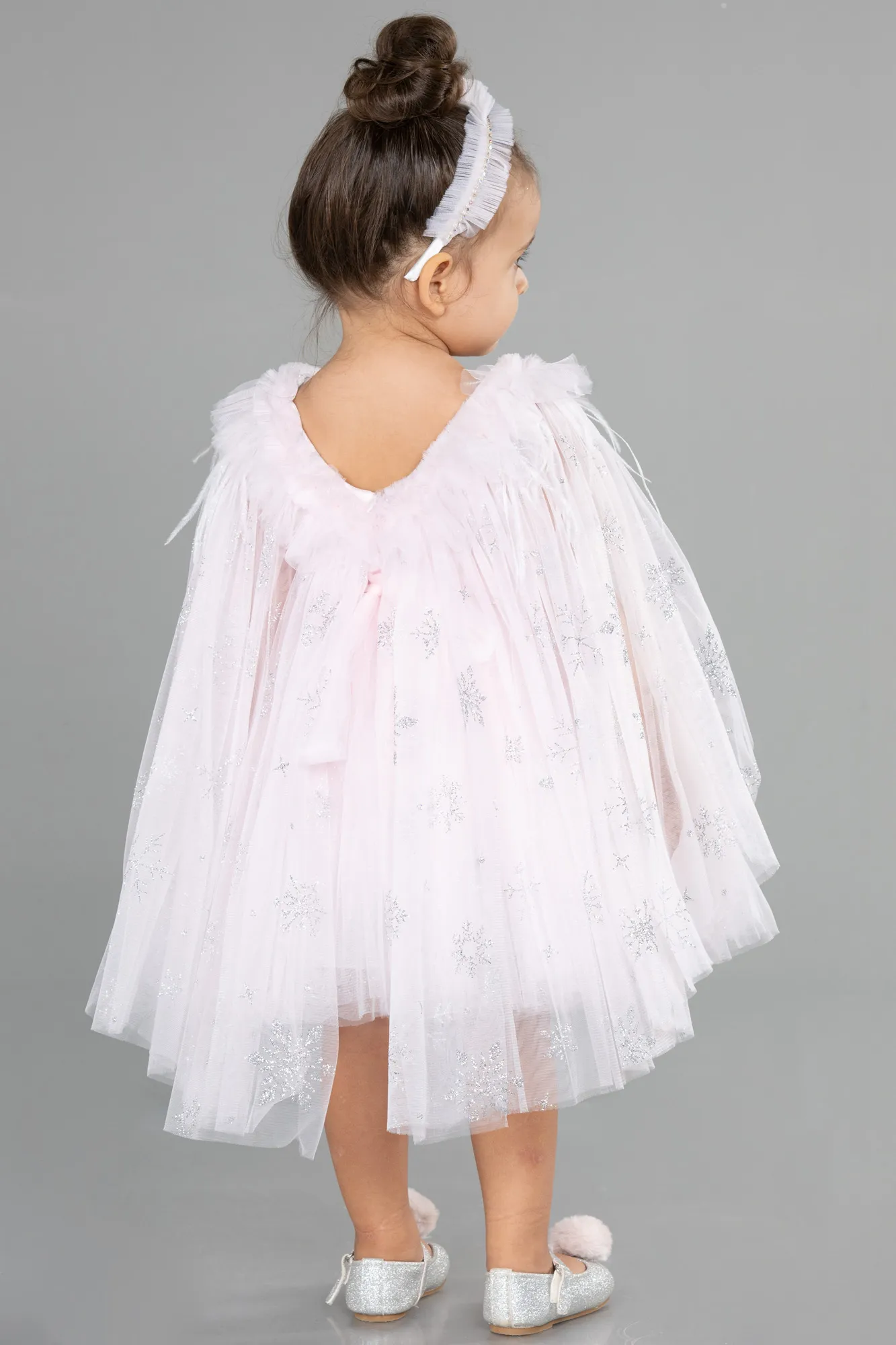 Powder Color-Short Girl Dress ABK1770