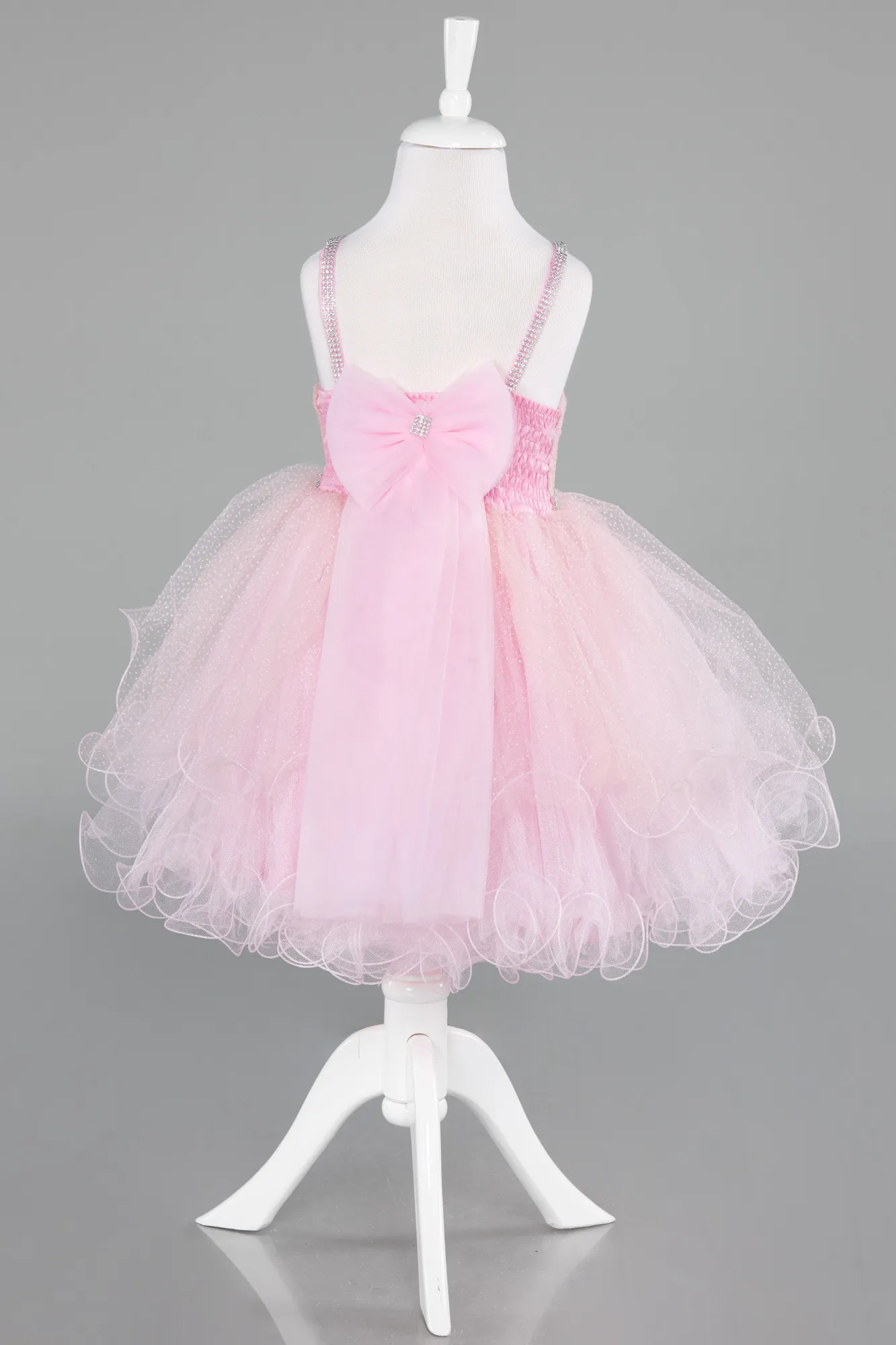 Powder Color-Short Girl Dress ABK2142