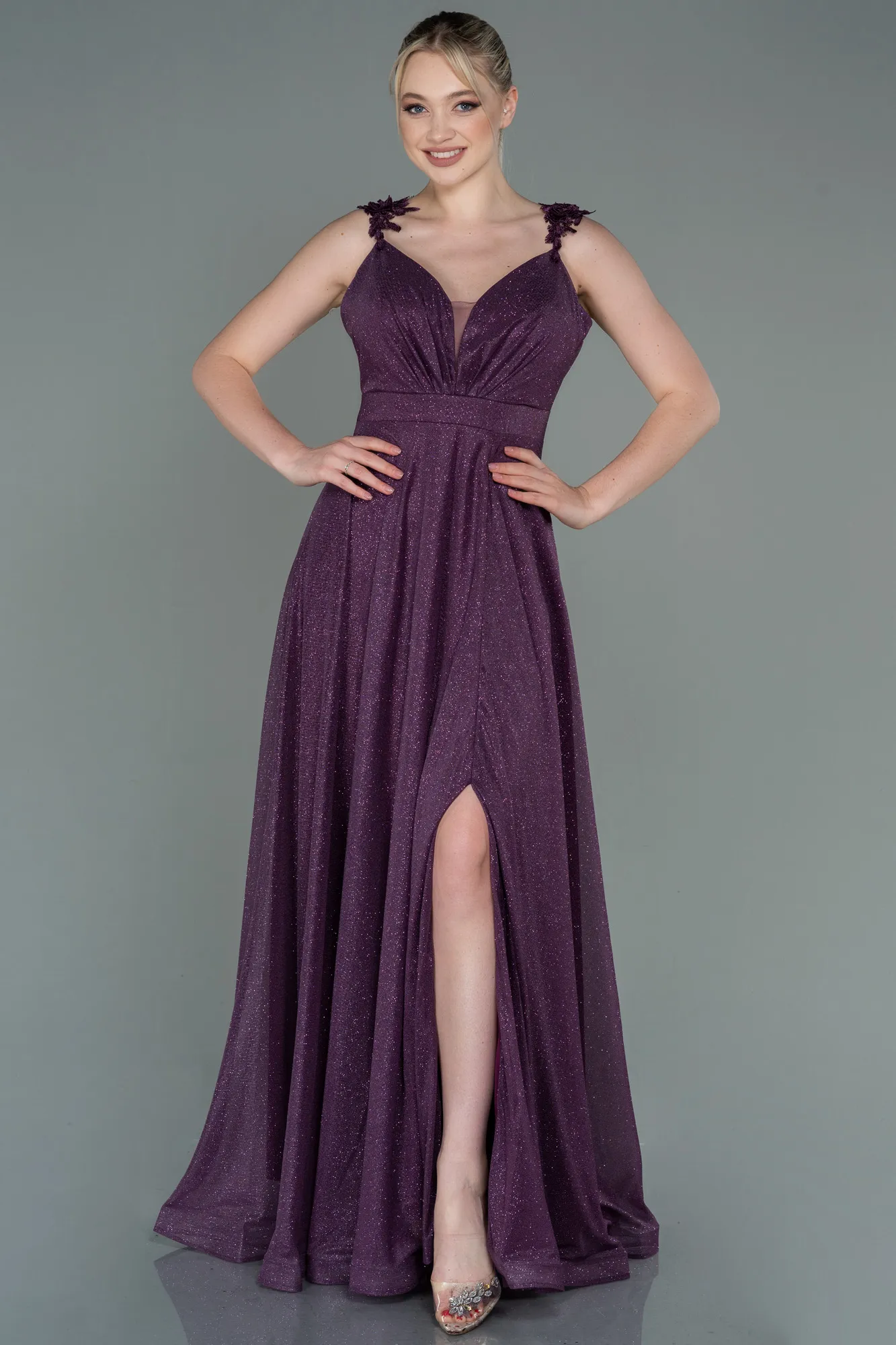 Purple-Long Evening Dress ABU2307