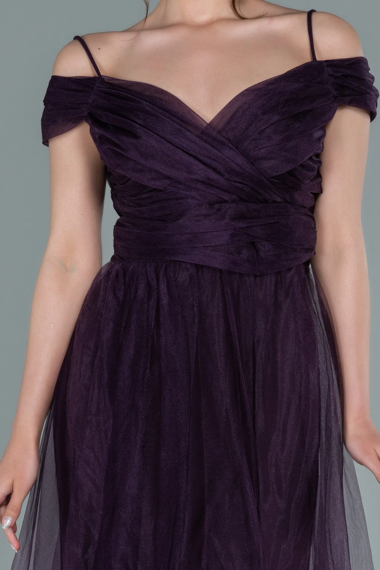 Purple-Long Evening Dress ABU2336
