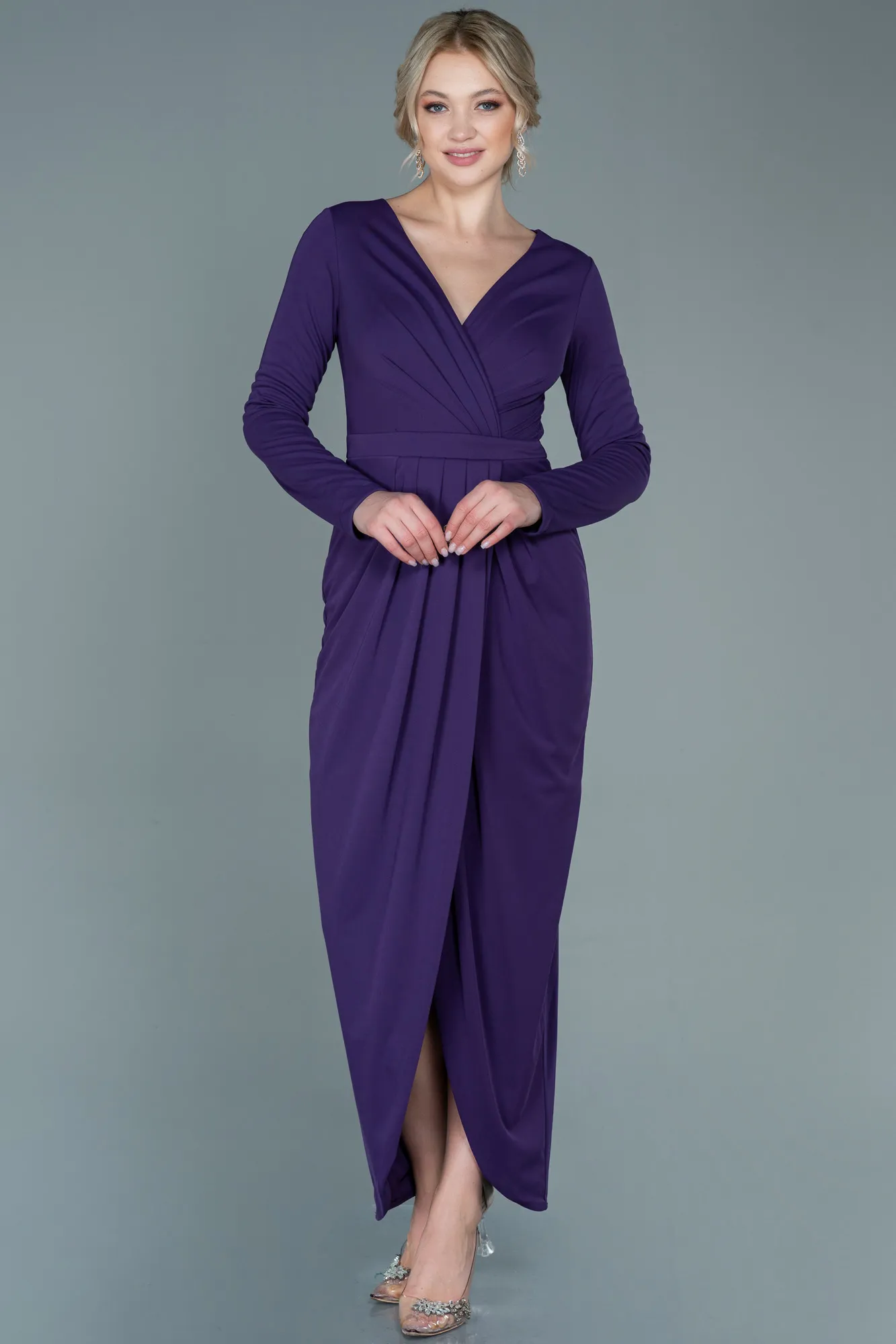Purple-Long Evening Dress ABU2691