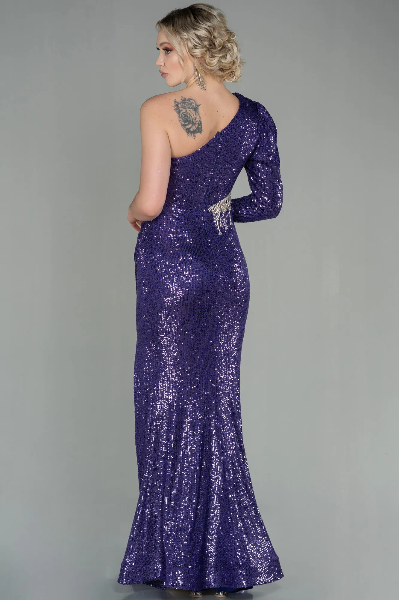 Purple-Long Evening Dress ABU2749