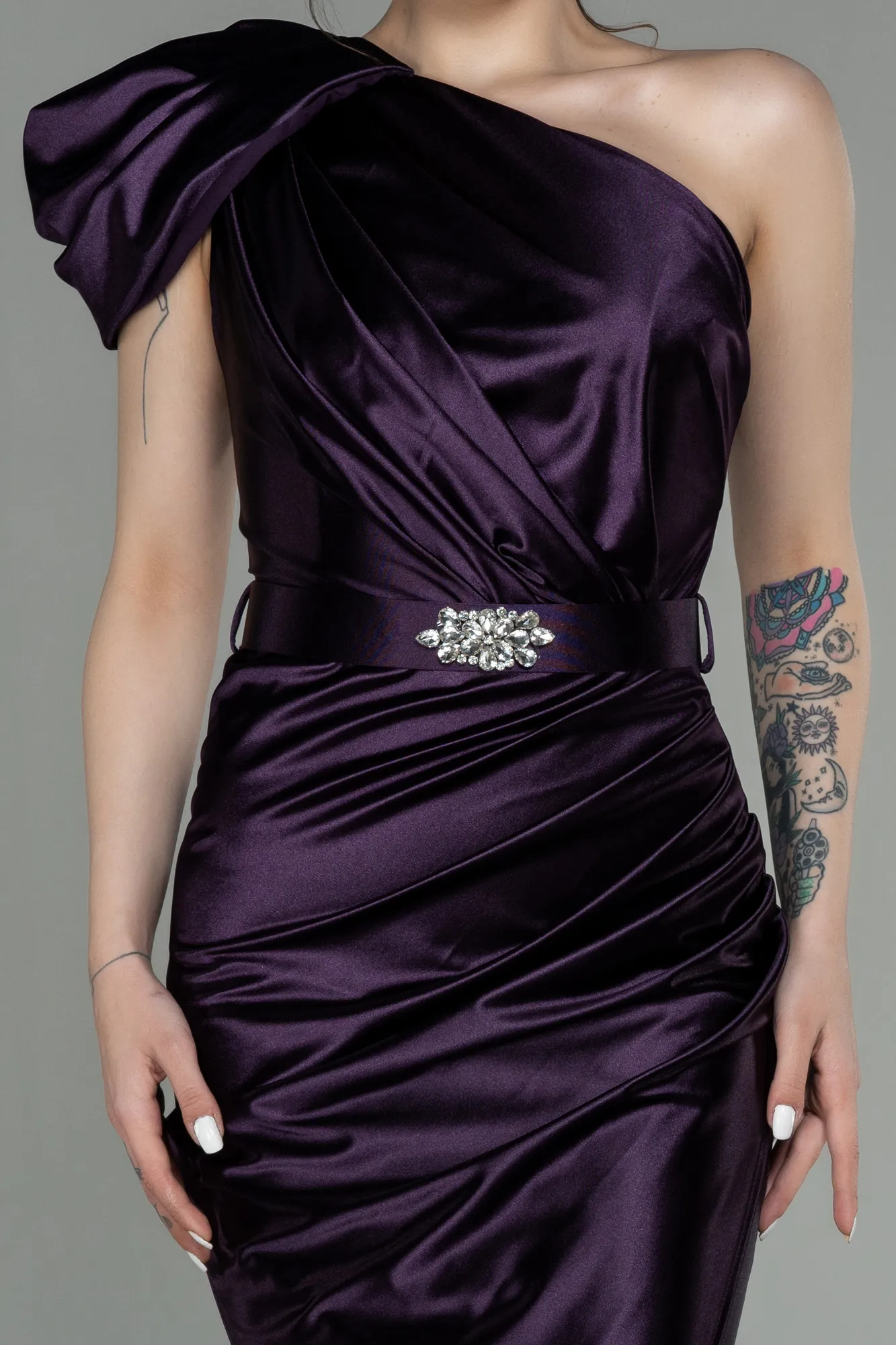Purple-Long Evening Dress ABU2982