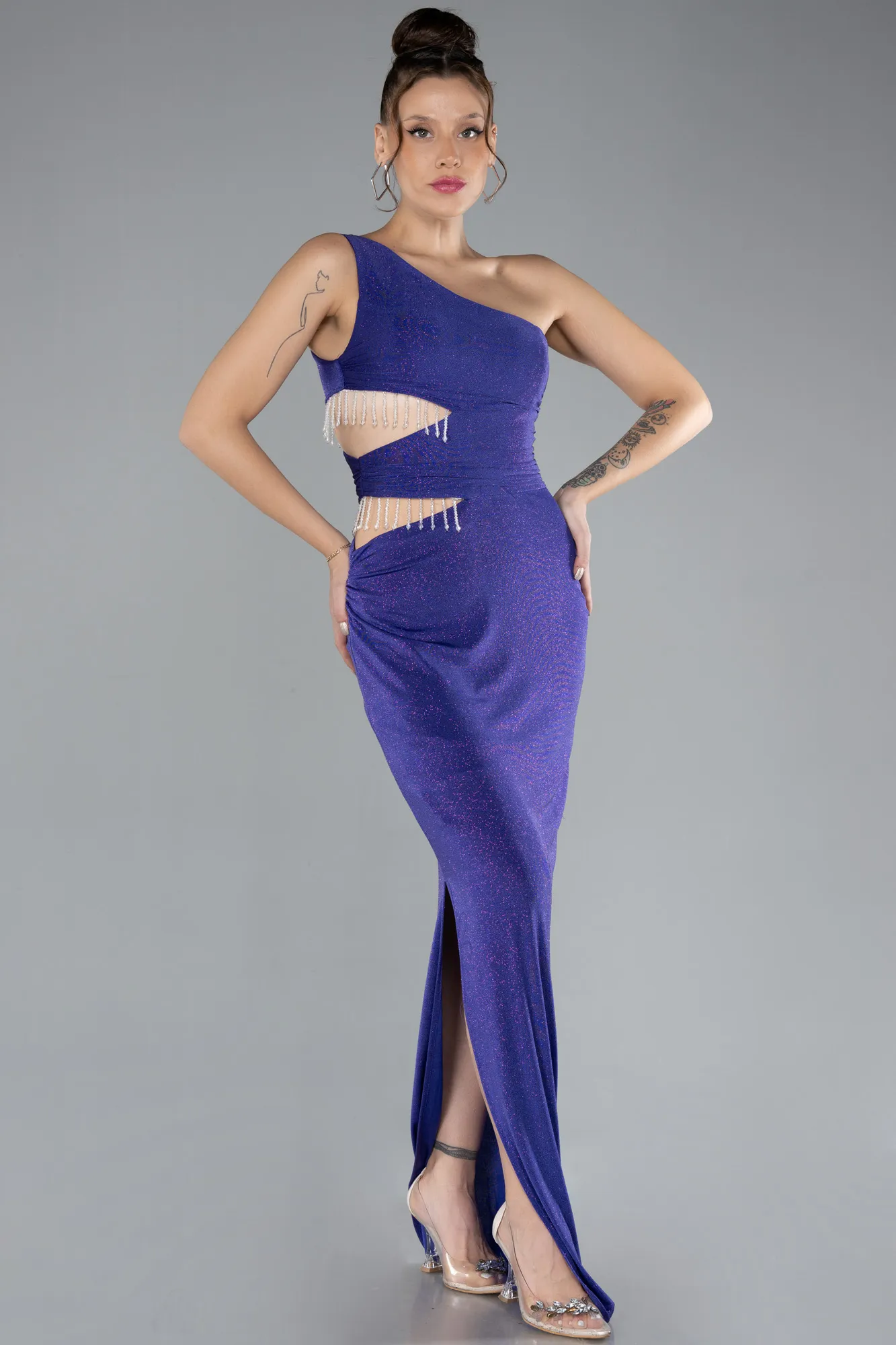 Purple-Long Evening Dress ABU3702