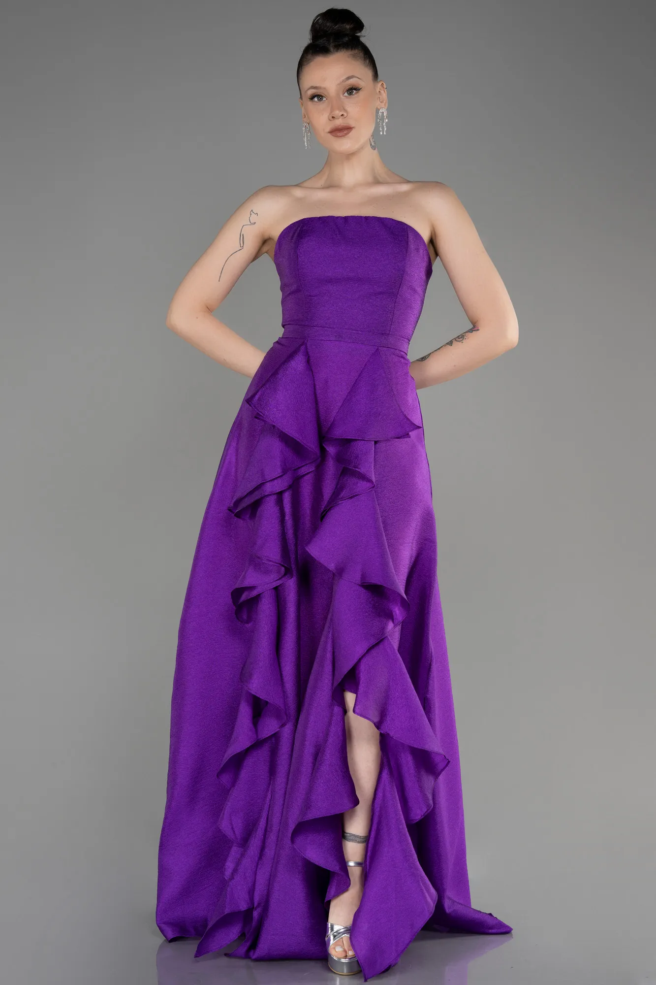 Purple-Long Evening Dress ABU3800