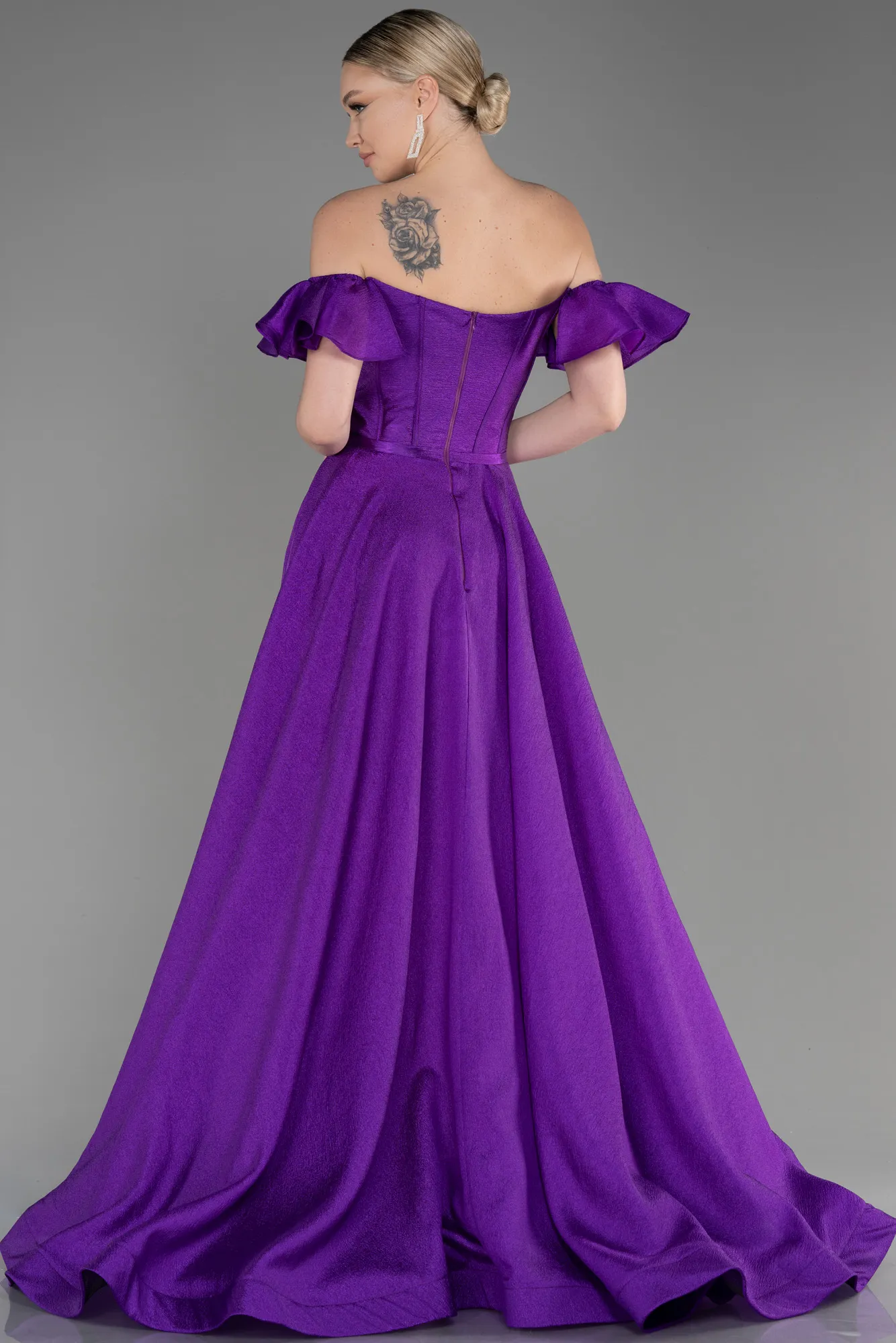 Purple-Long Evening Dress ABU3884