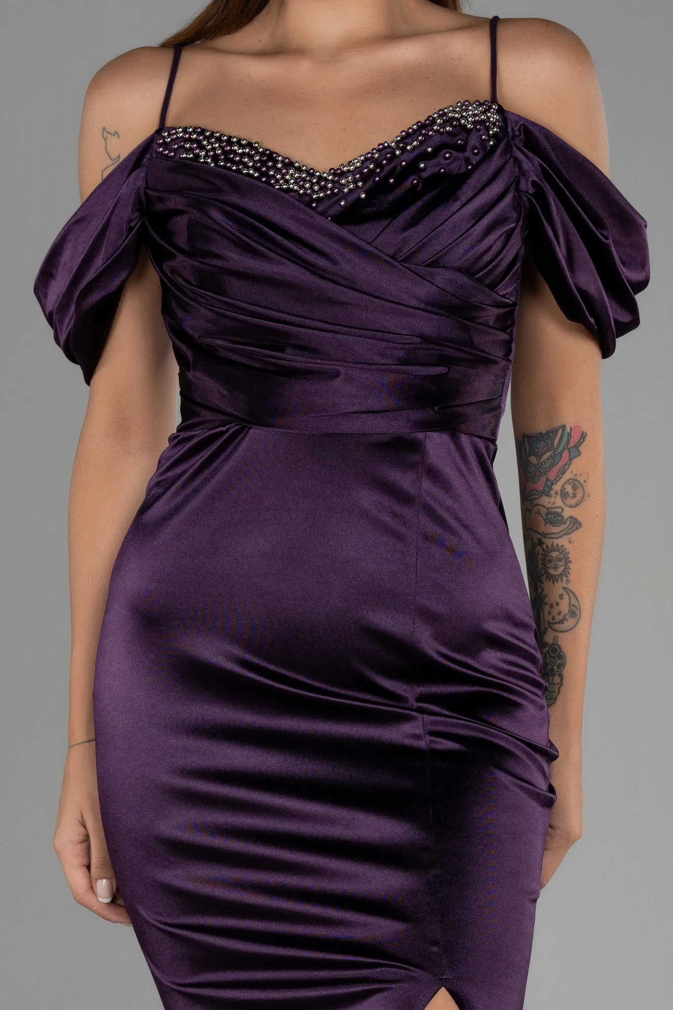 Purple-Long Mermaid Evening Dress ABU3241