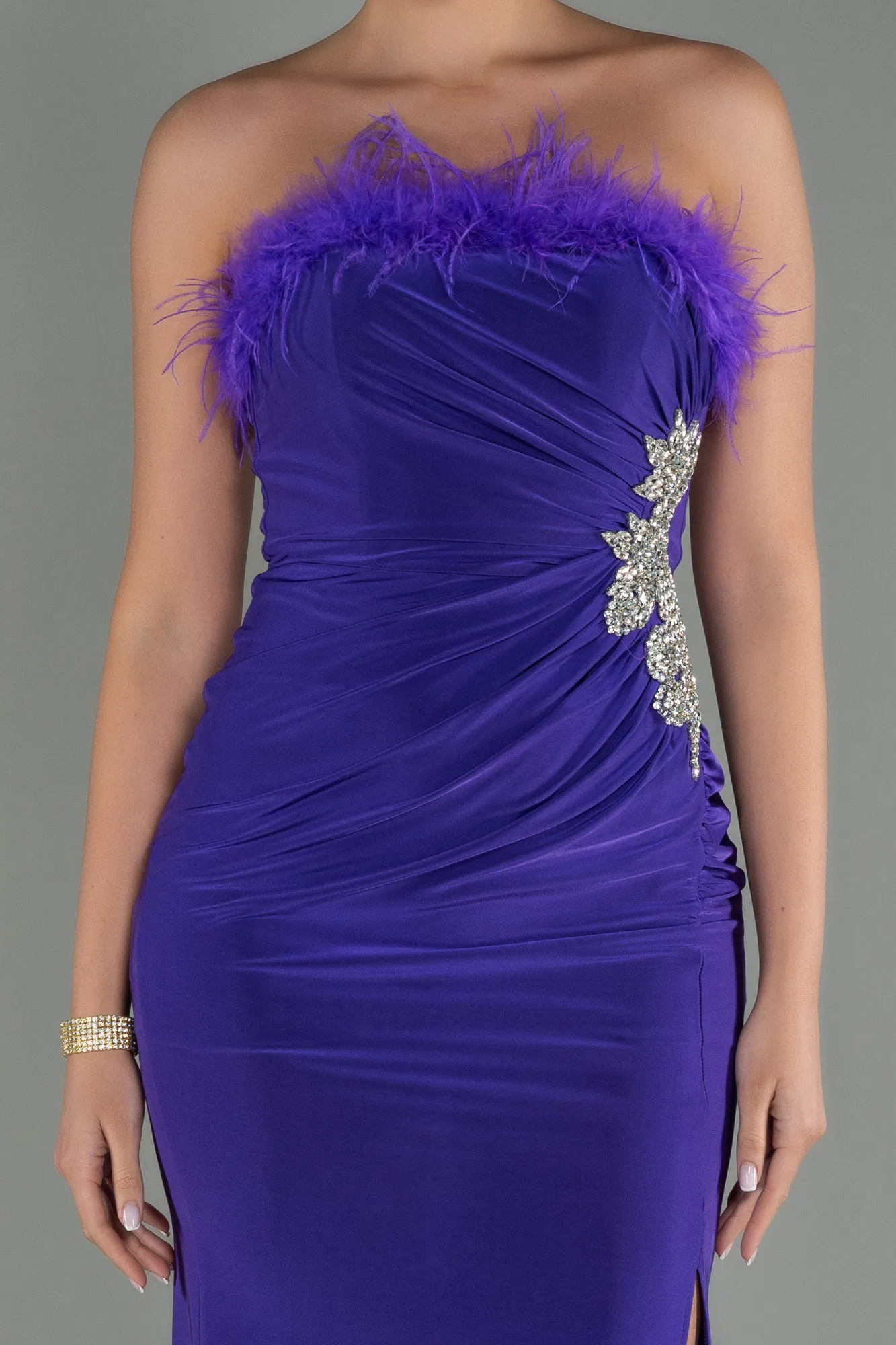 Purple-Long Mermaid Prom Dress ABU3049