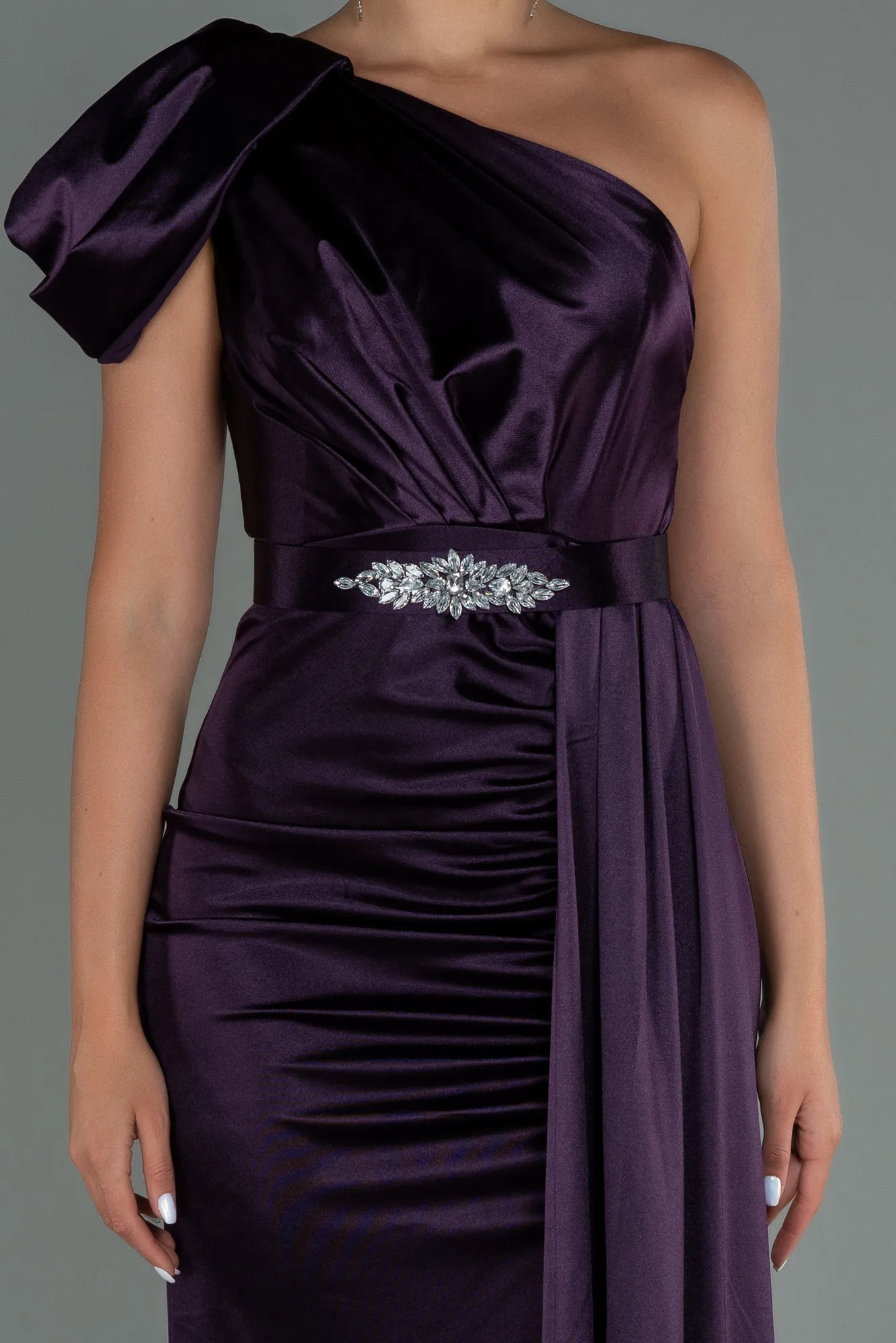 Purple-Long Prom Gown ABU3099