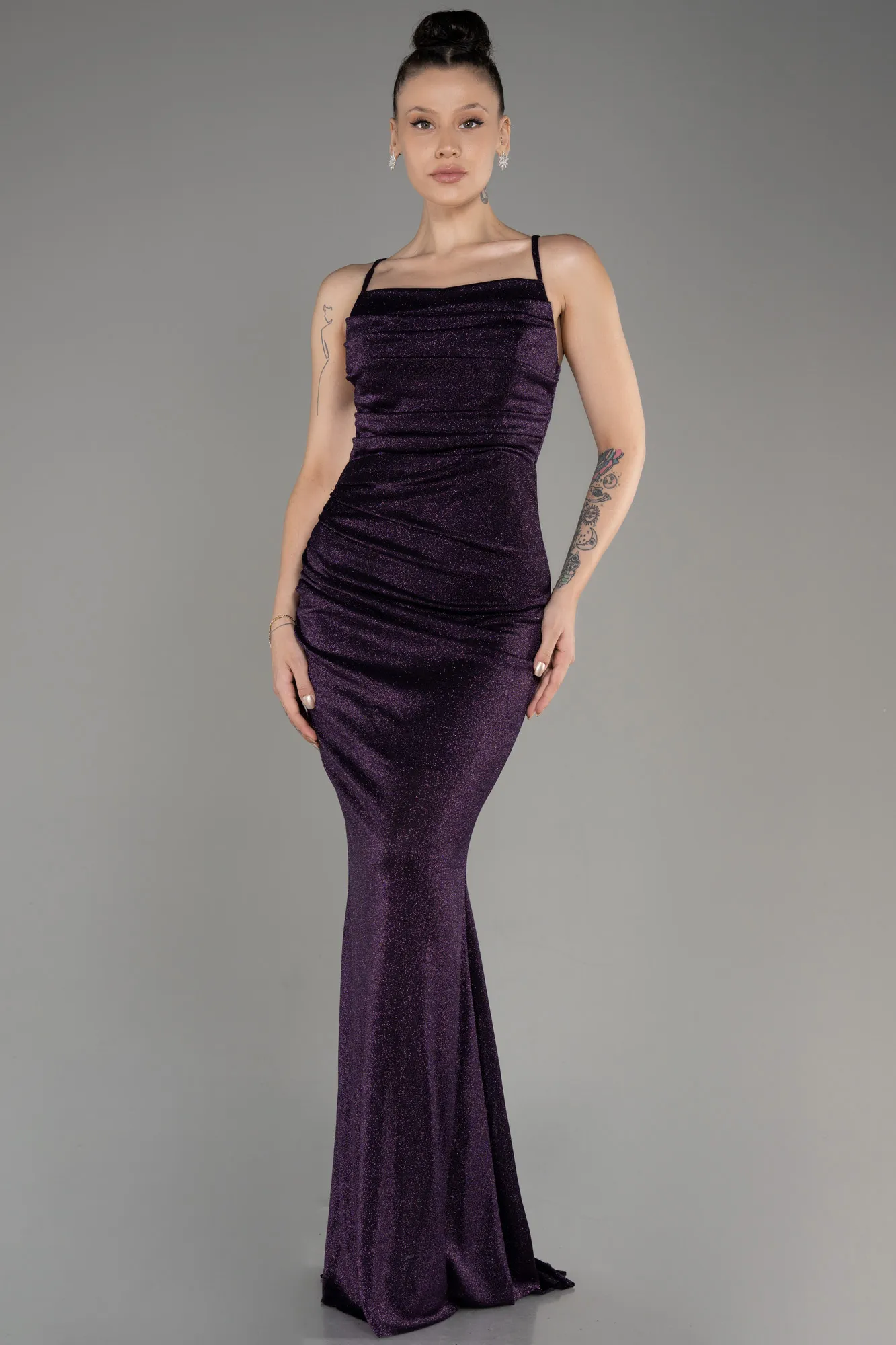 Purple-Long Prom Gown ABU3182