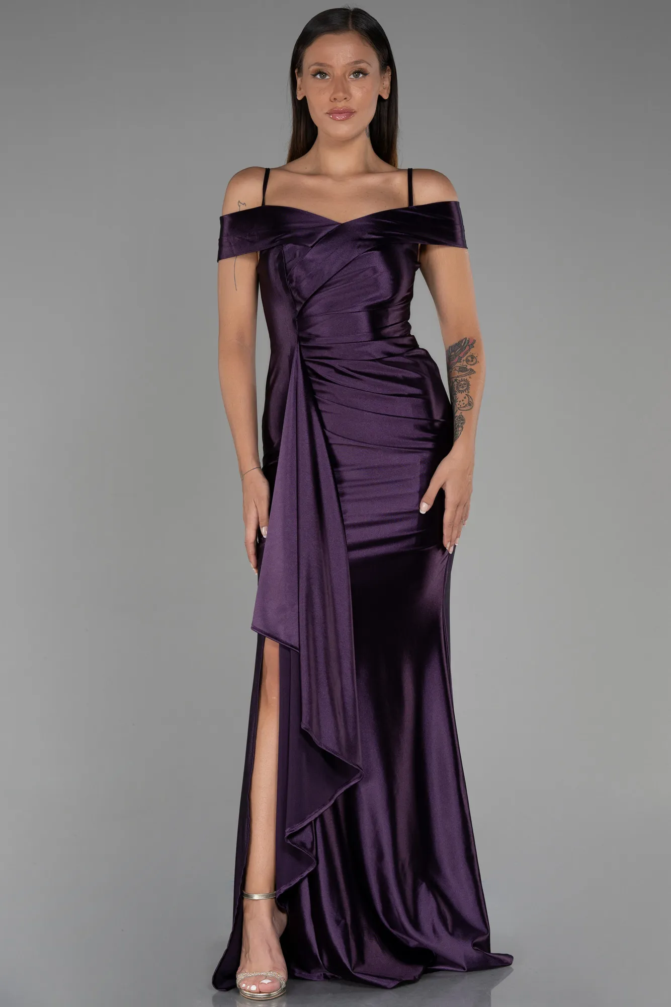 Purple-Long Prom Gown ABU3240
