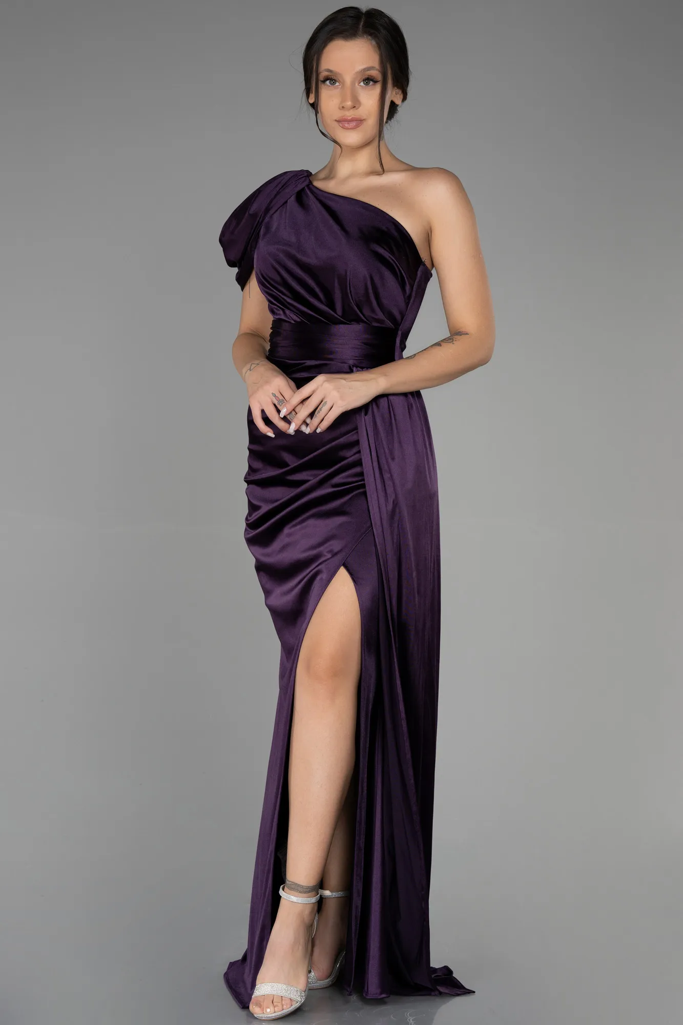 Purple-Long Prom Gown ABU3325