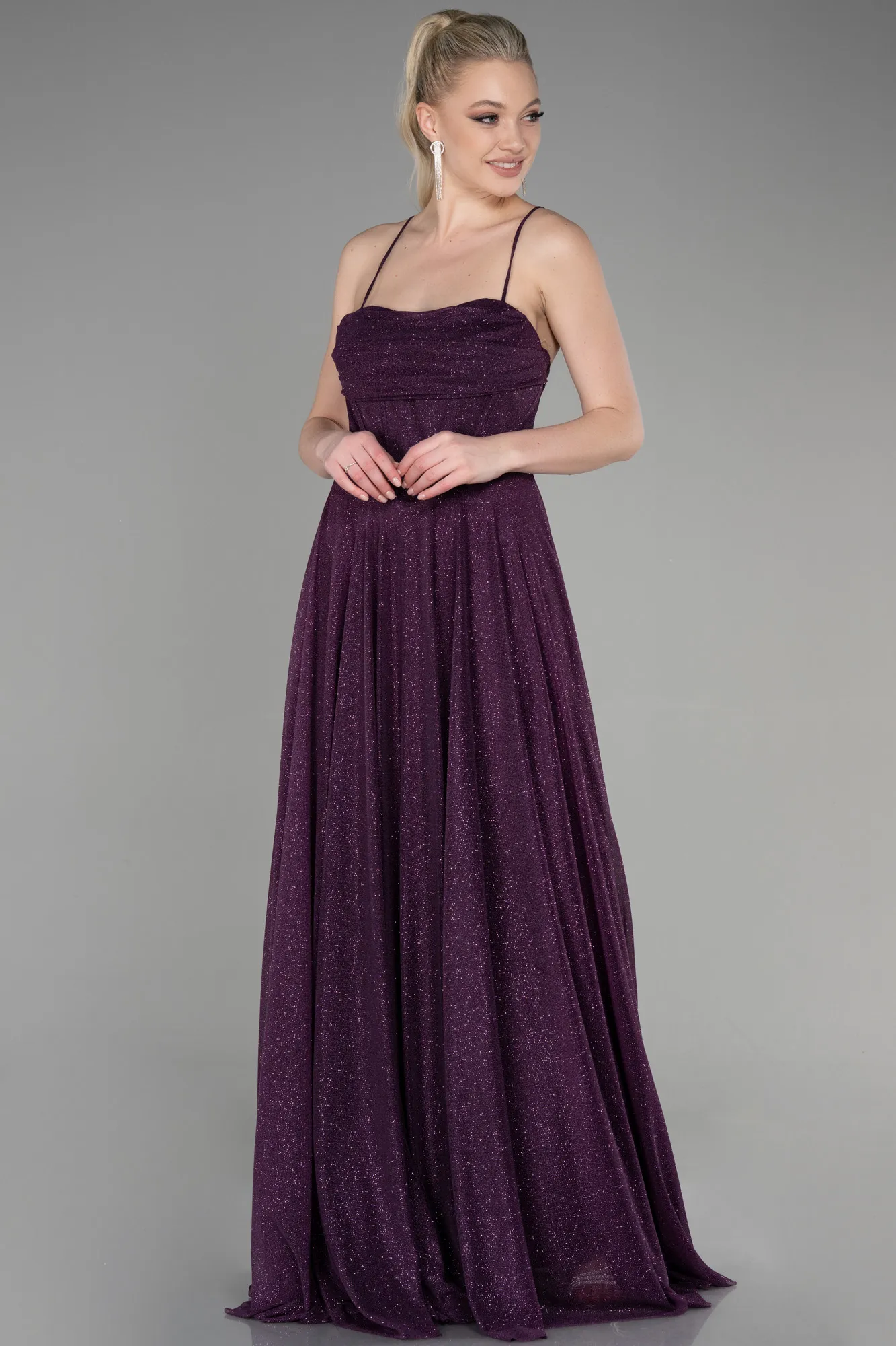 Purple-Long Prom Gown ABU3641