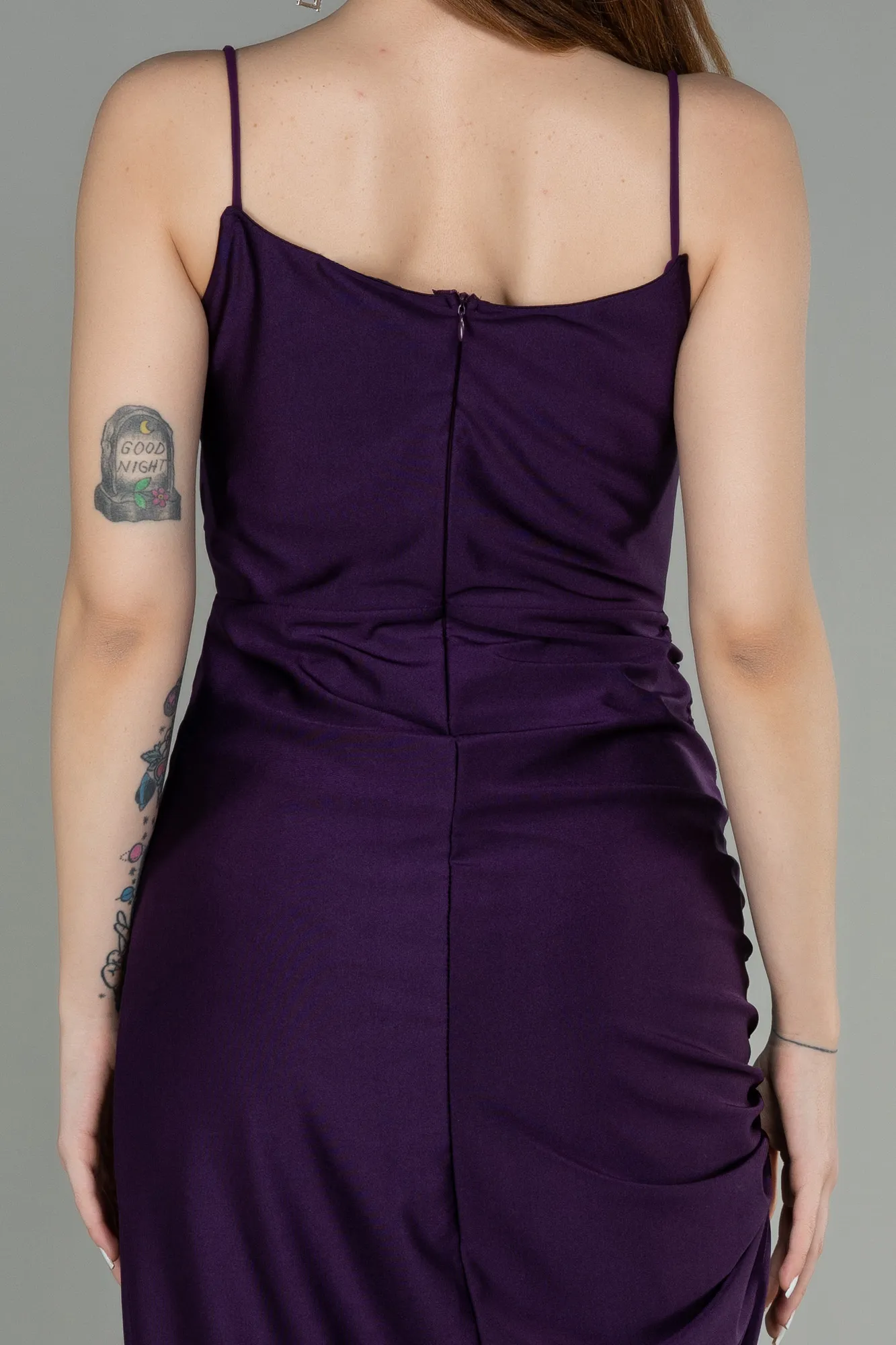 Purple-Midi Night Dress ABK1900