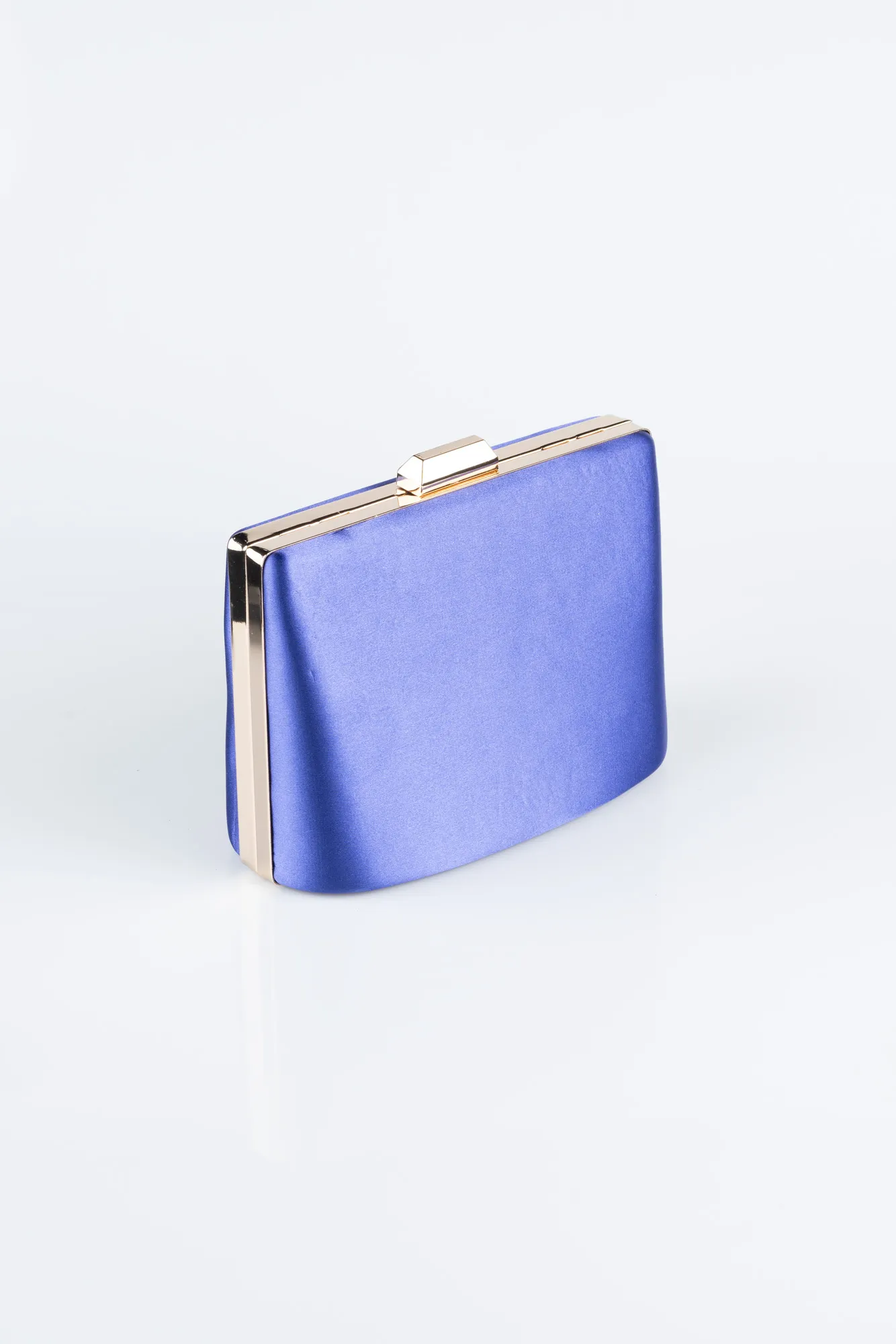 Purple-Satin Box Bag SHS815