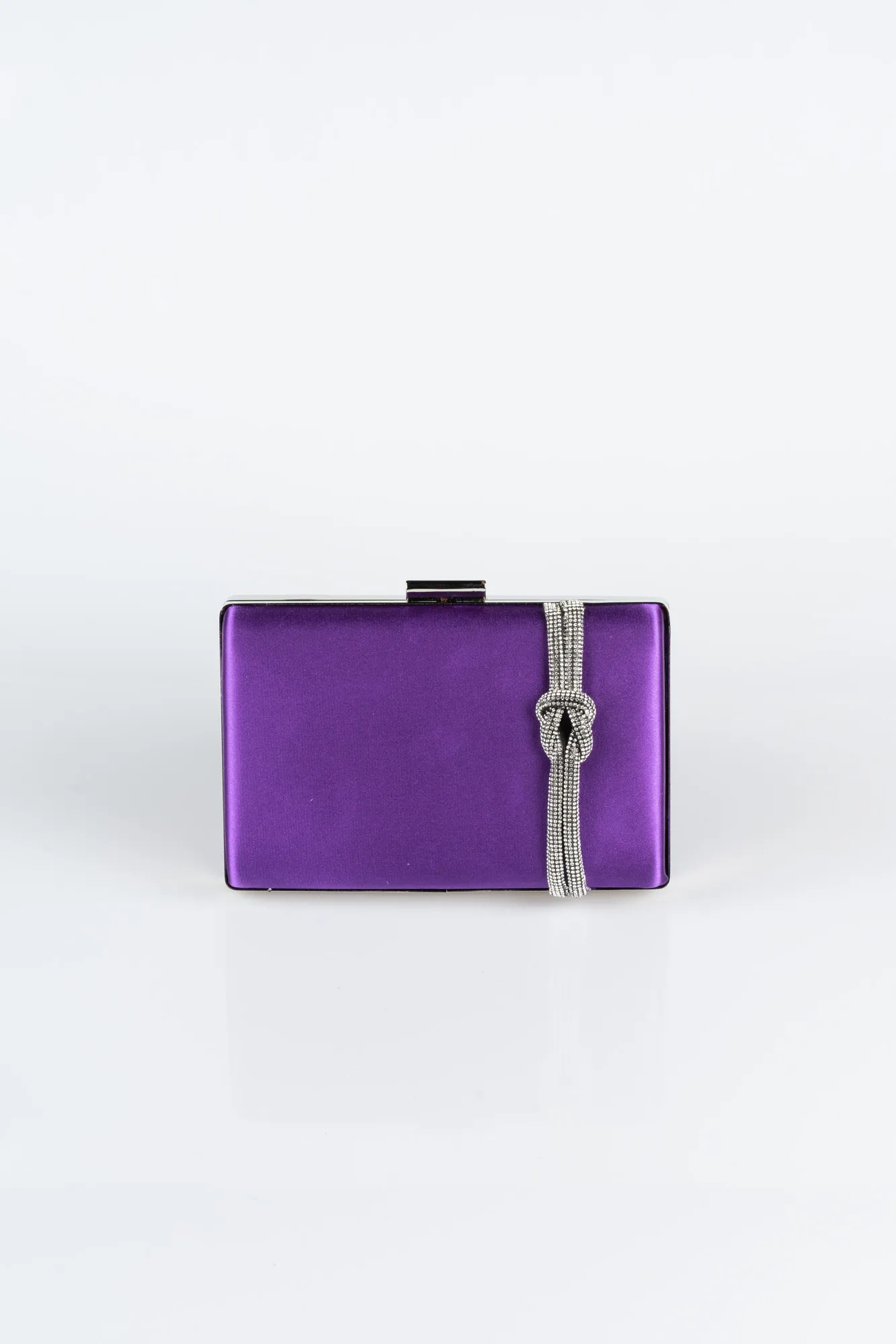 Purple-Satin Box Bag VT9275