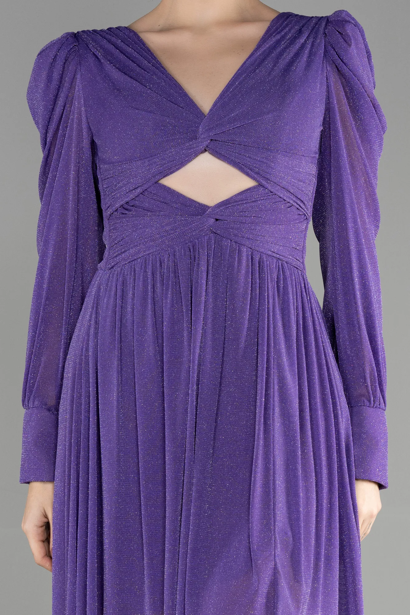 Purple-Short Invitation Dress ABK1839