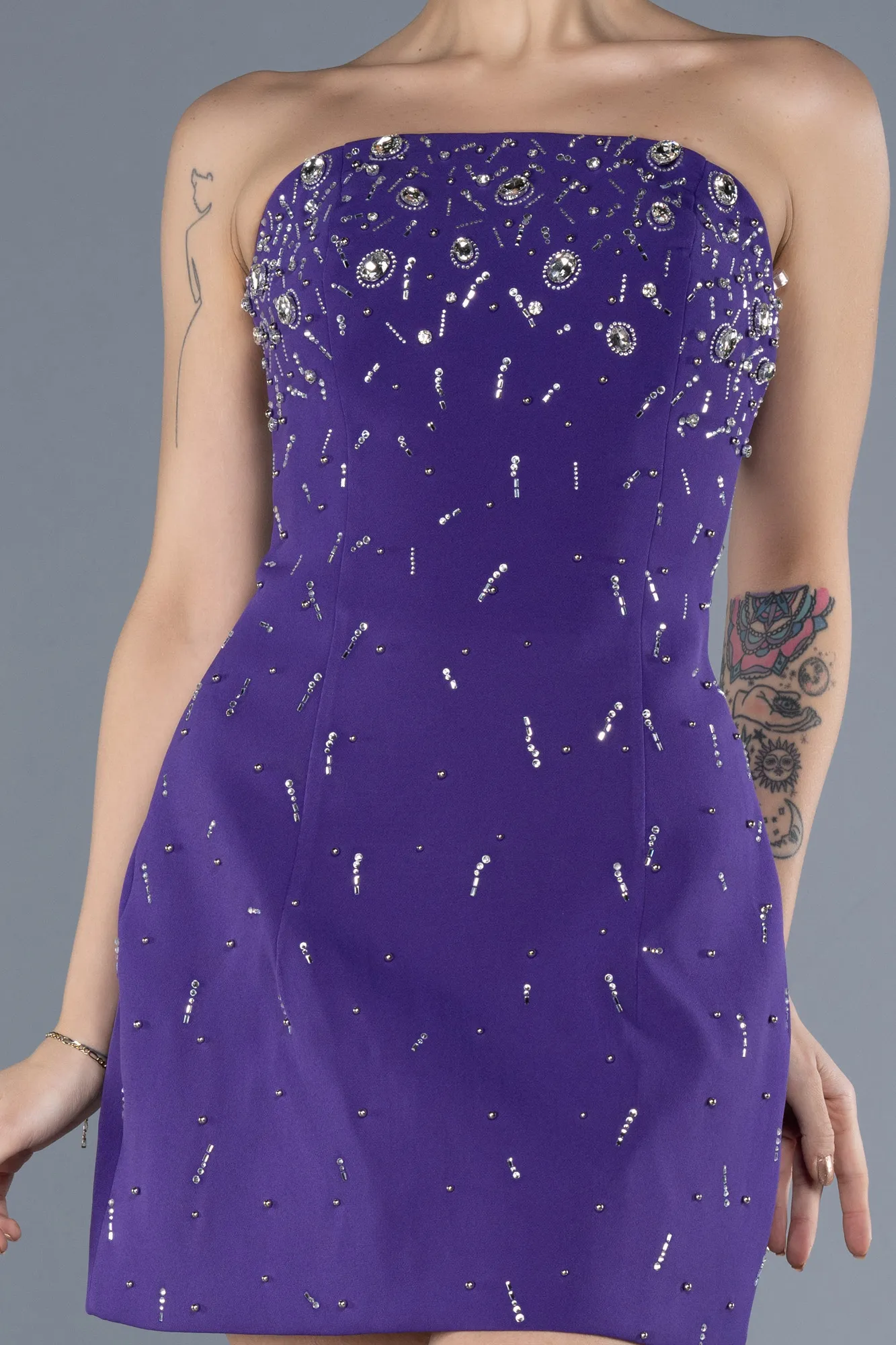 Purple-Short Party Dress ABK2232