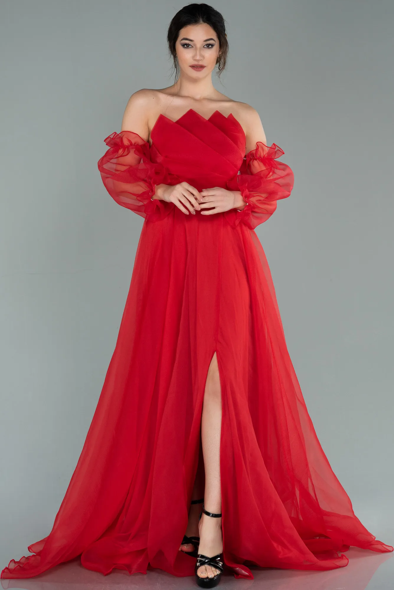 Red-Long Evening Dress ABU2076