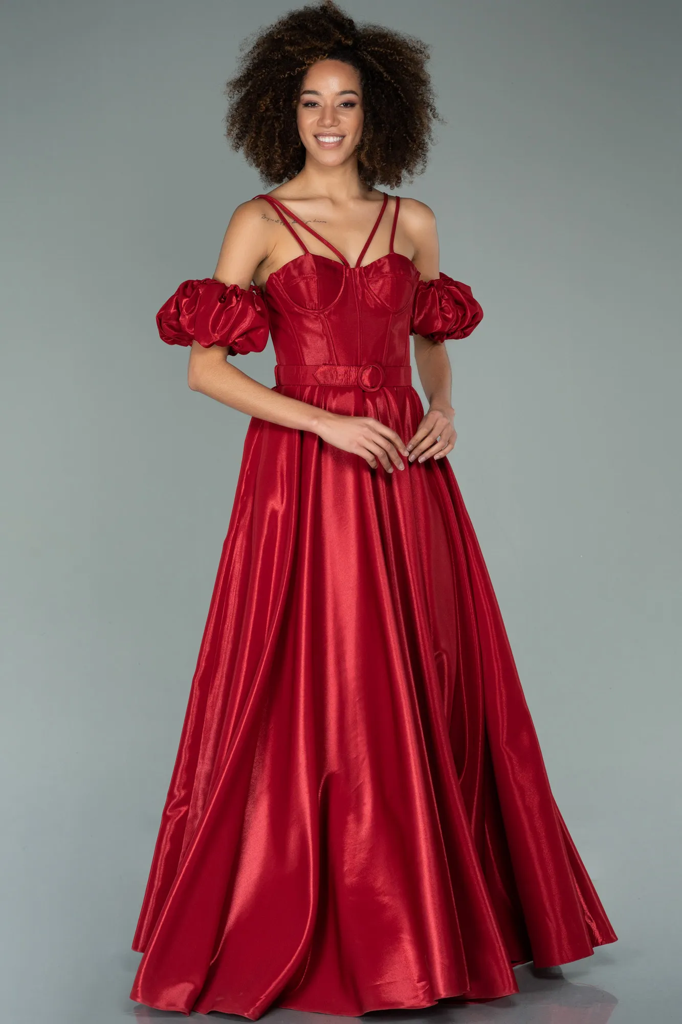 Red-Long Evening Dress ABU2145