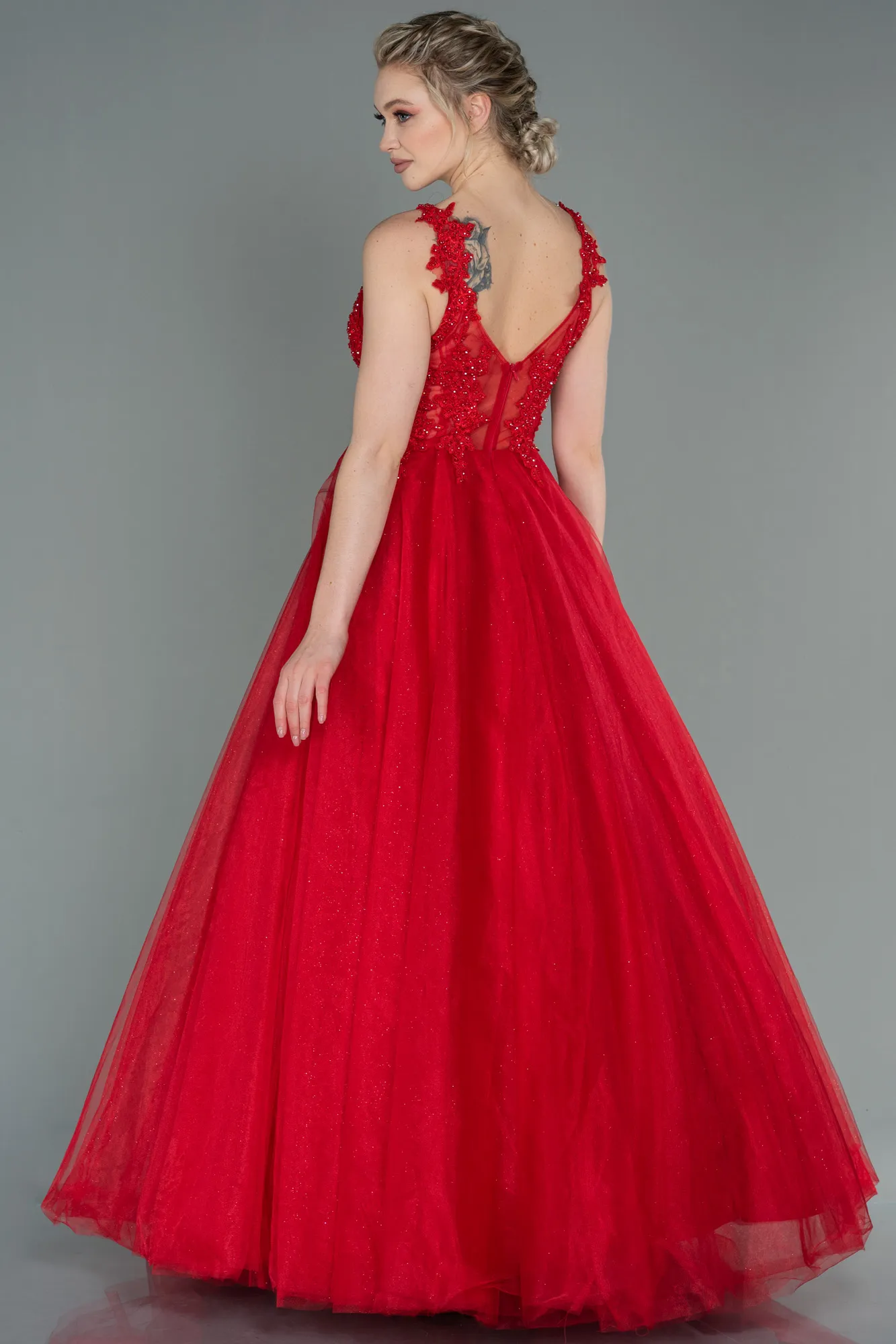 Red-Long Evening Dress ABU2278