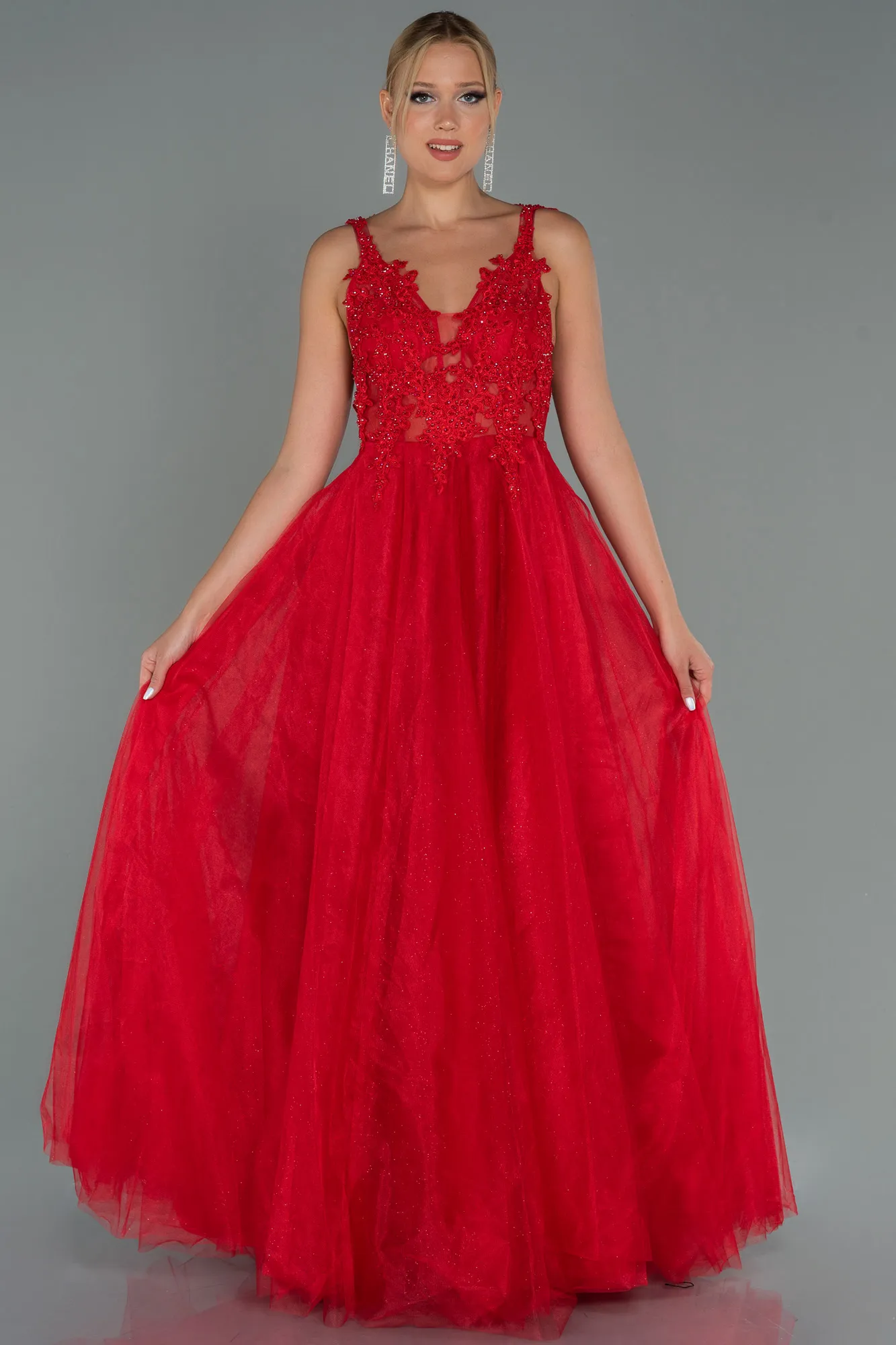 Red-Long Evening Dress ABU2278