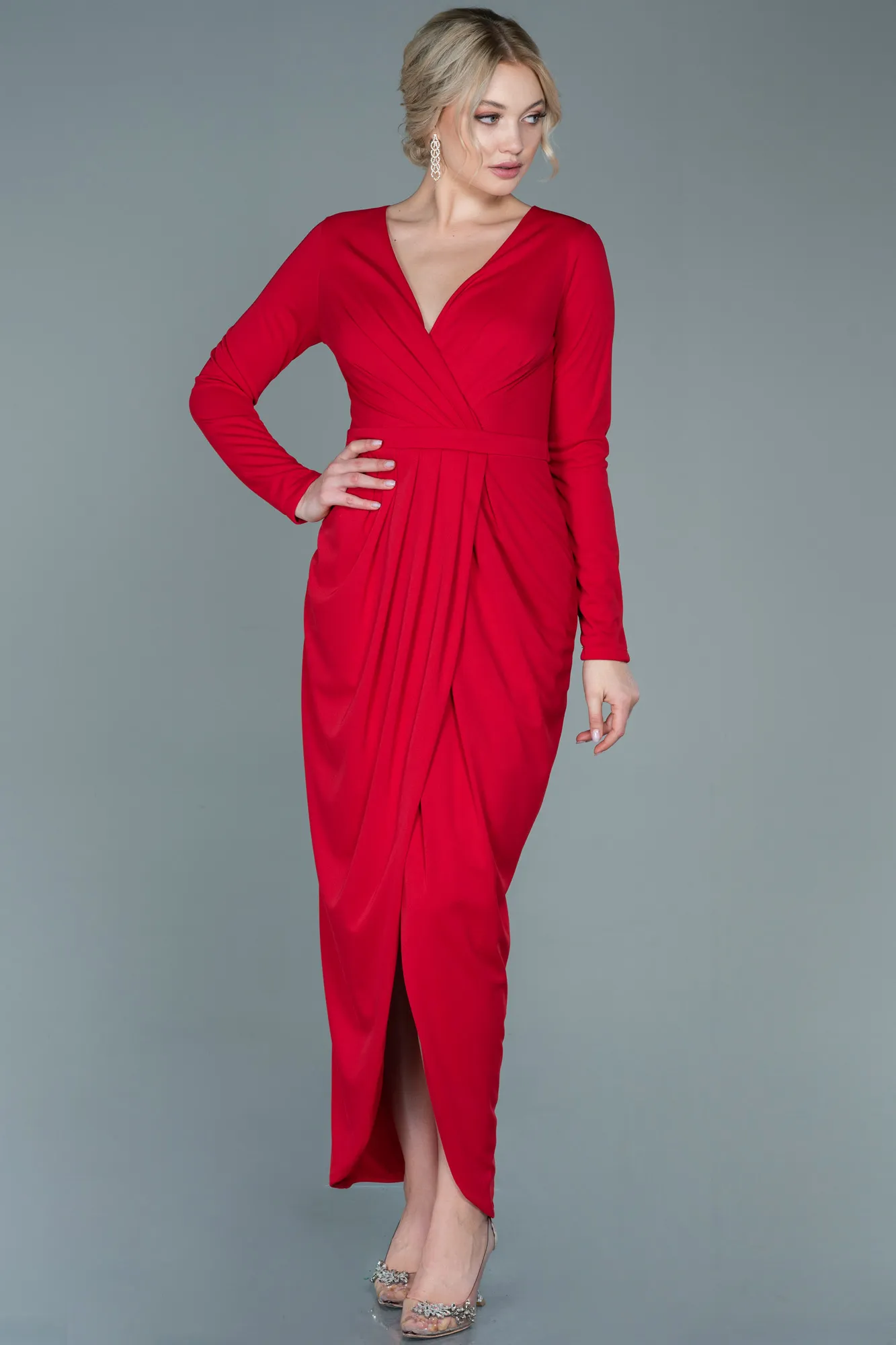 Red-Long Evening Dress ABU2691
