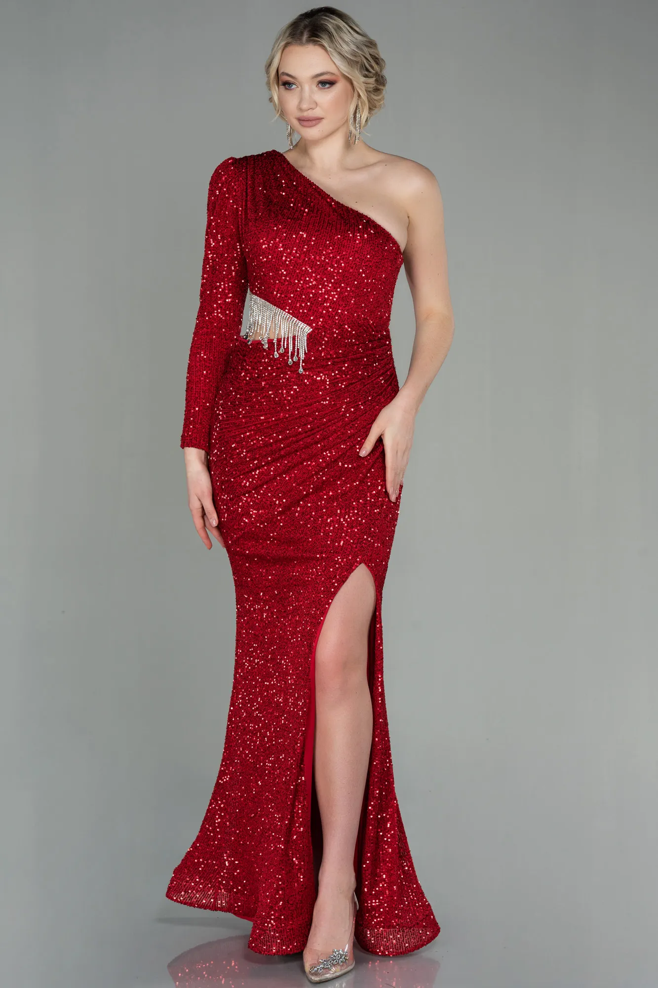 Red-Long Evening Dress ABU2749