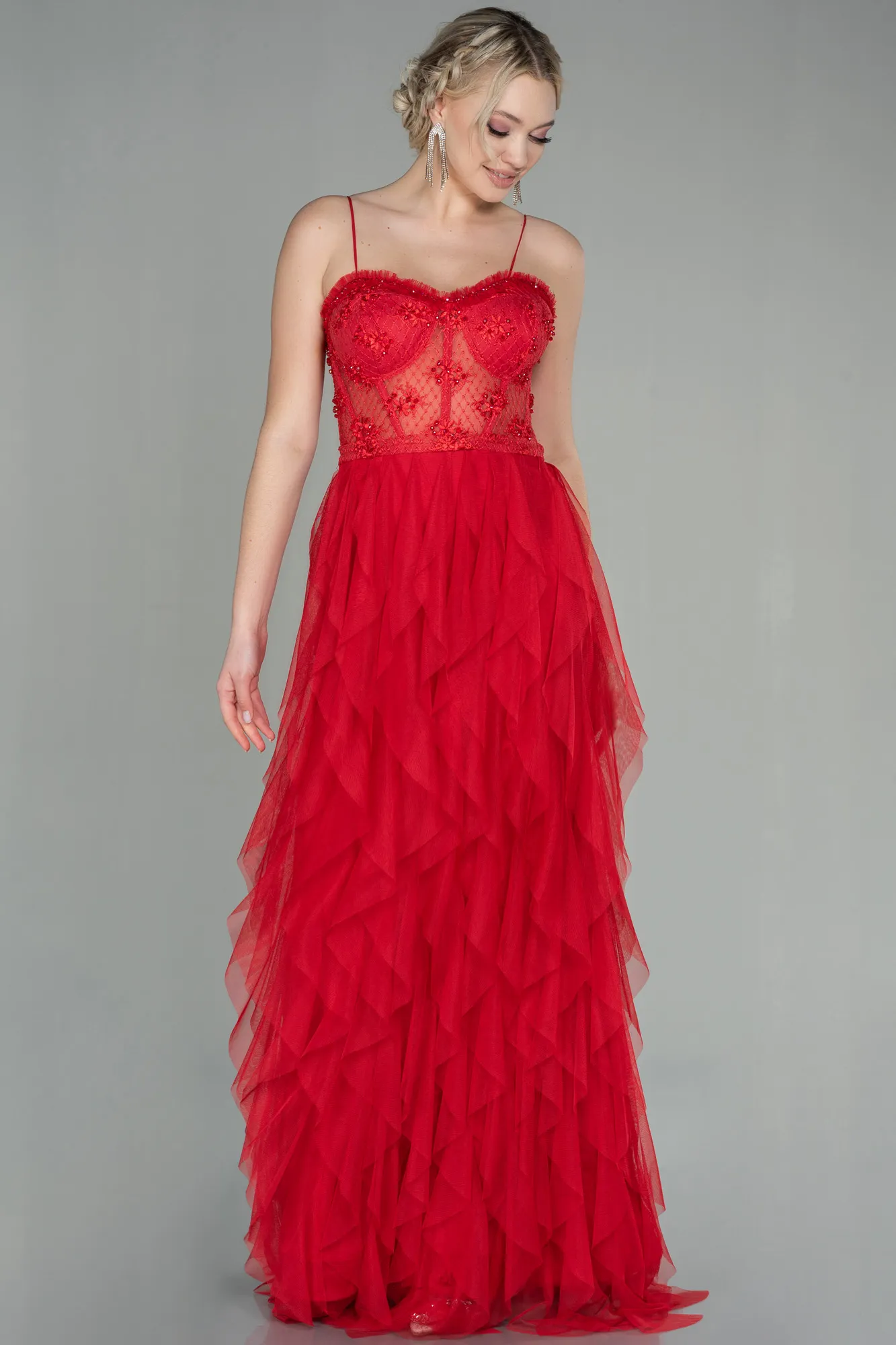 Red-Long Evening Dress ABU2822