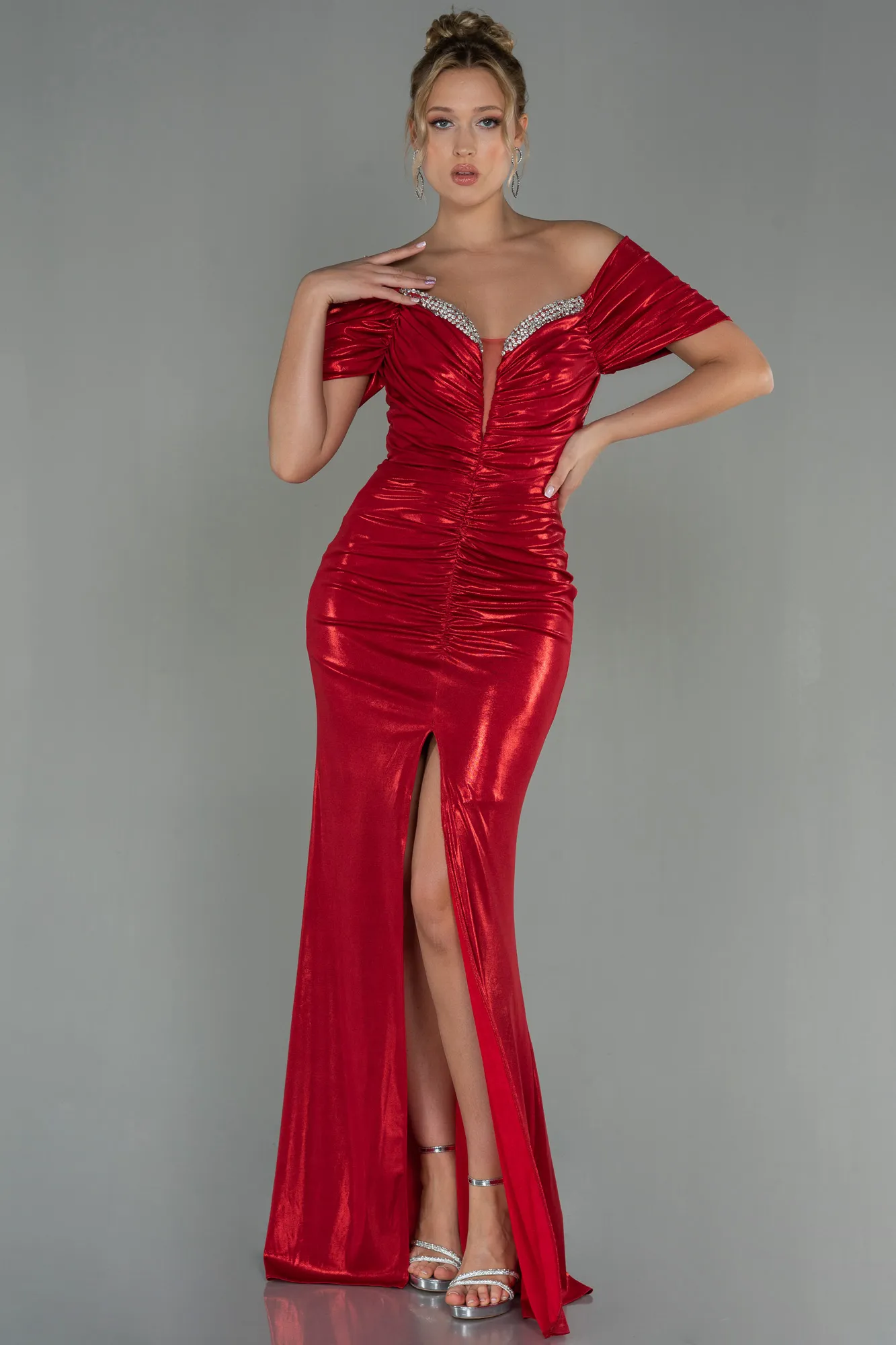 Red-Long Evening Dress ABU3002
