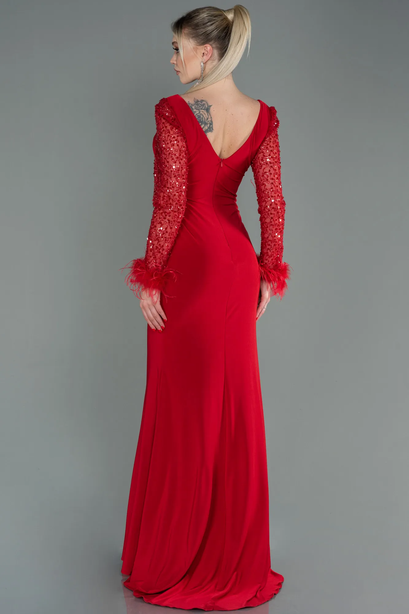 Red-Long Evening Dress ABU3008