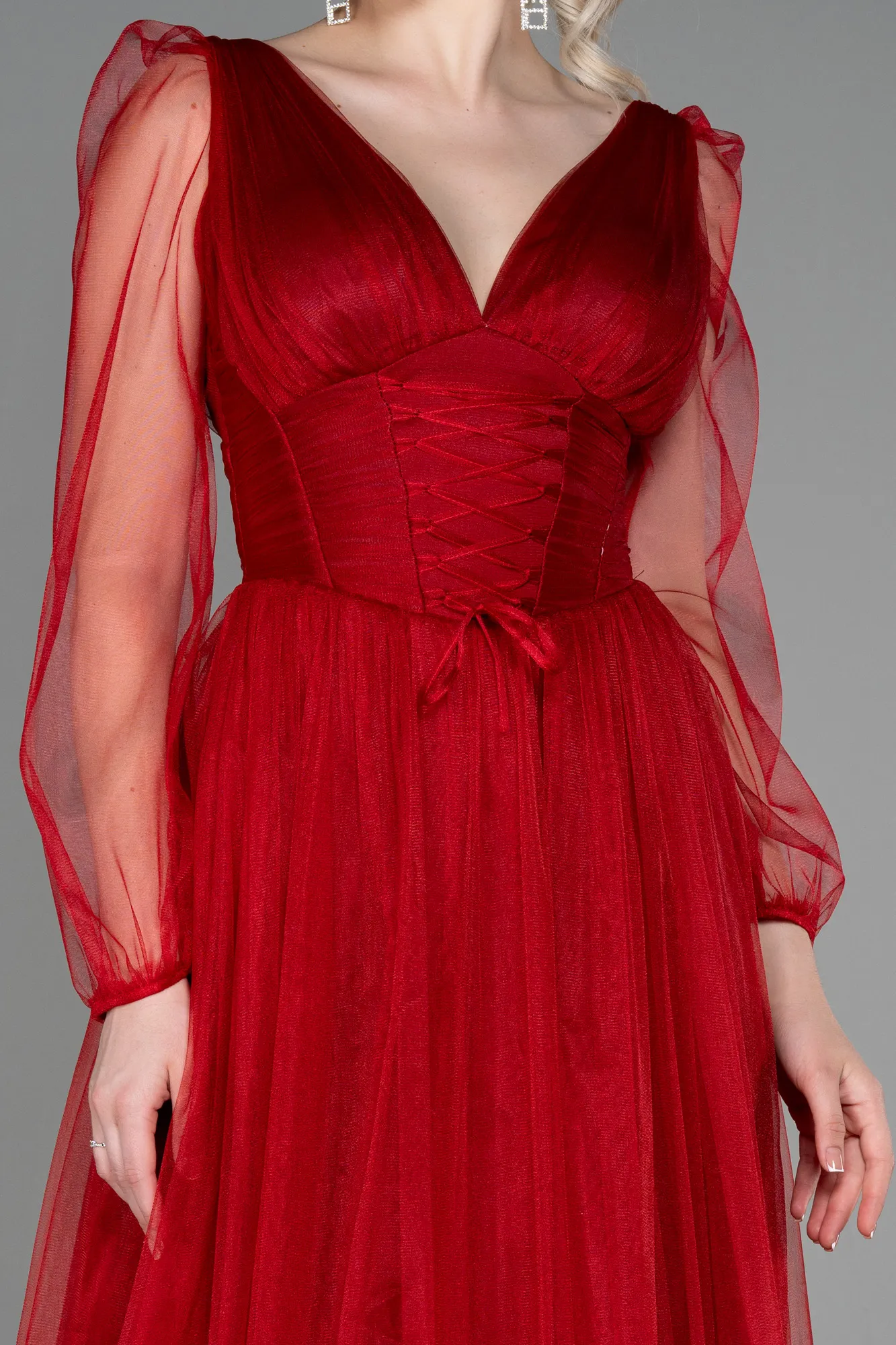 Red-Long Evening Dress ABU3207