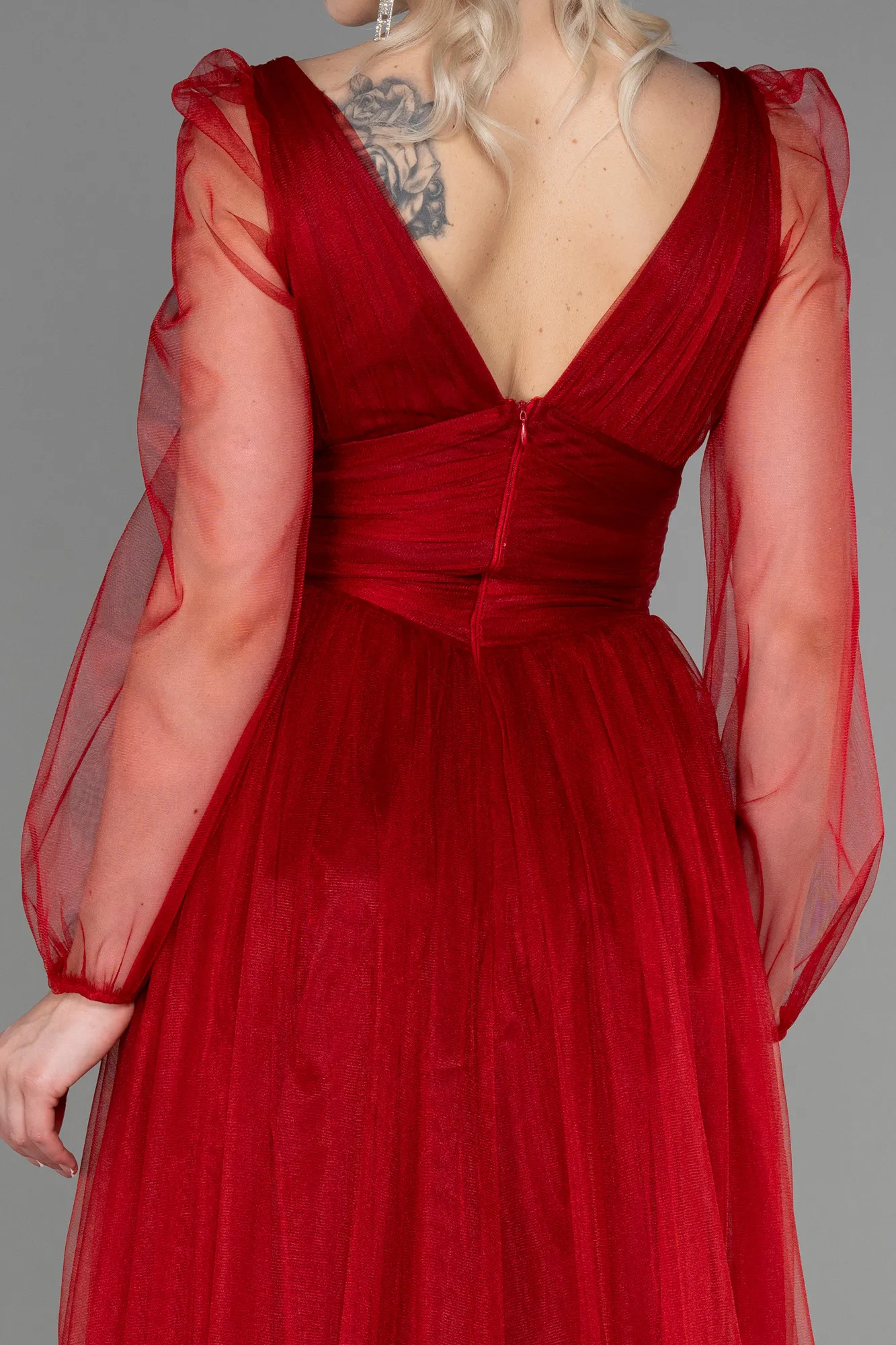 Red-Long Evening Dress ABU3207