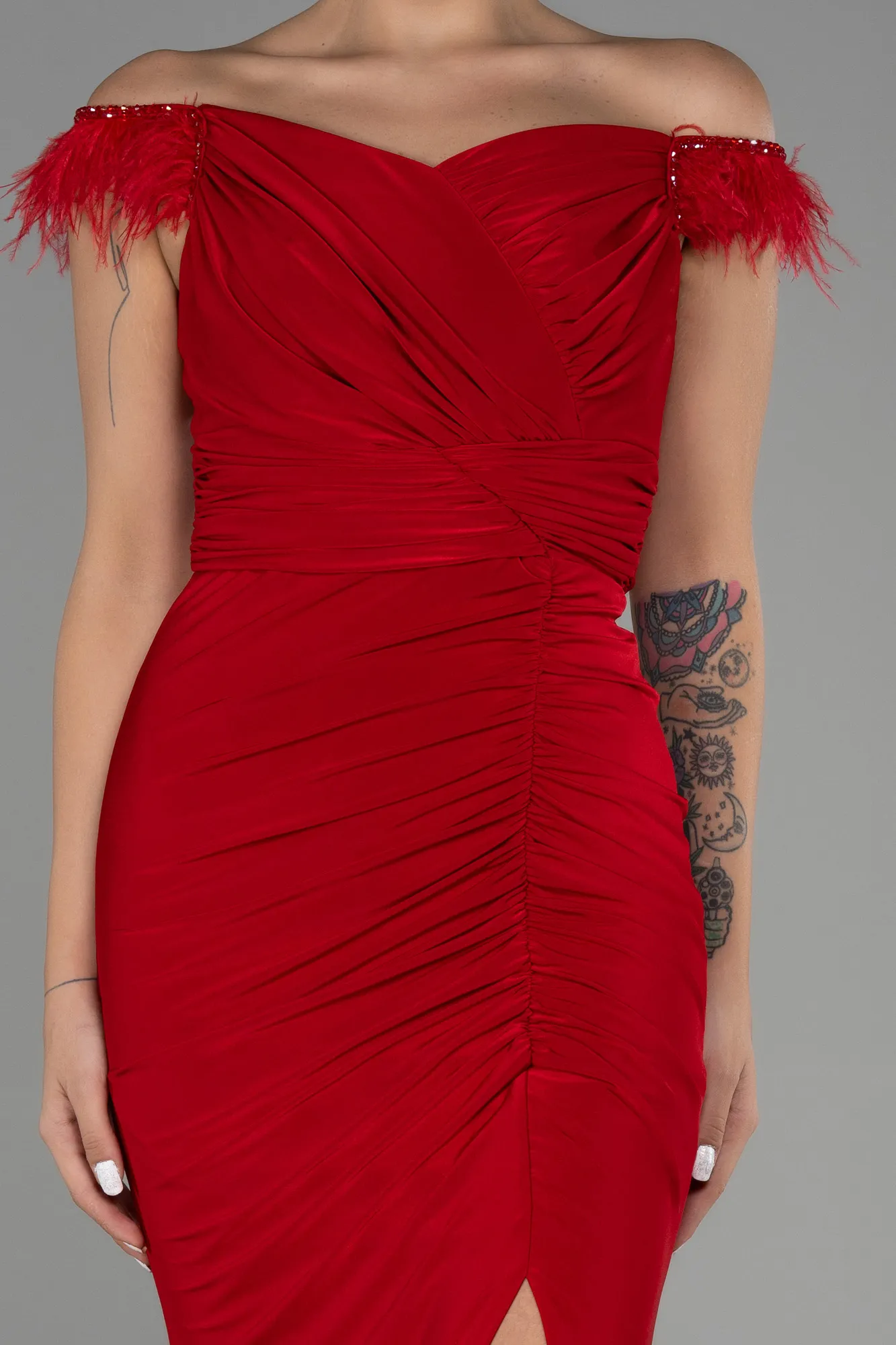 Red-Long Evening Dress ABU3308