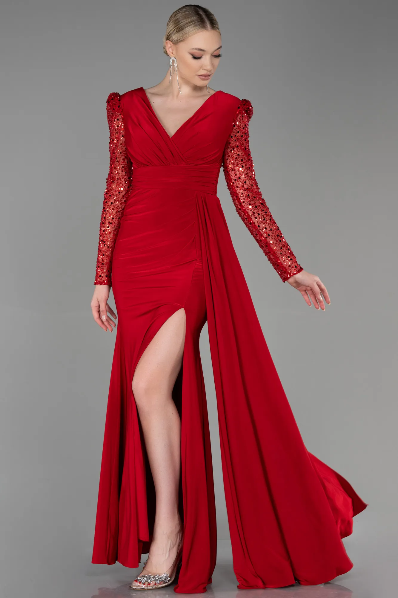 Red-Long Evening Dress ABU3321