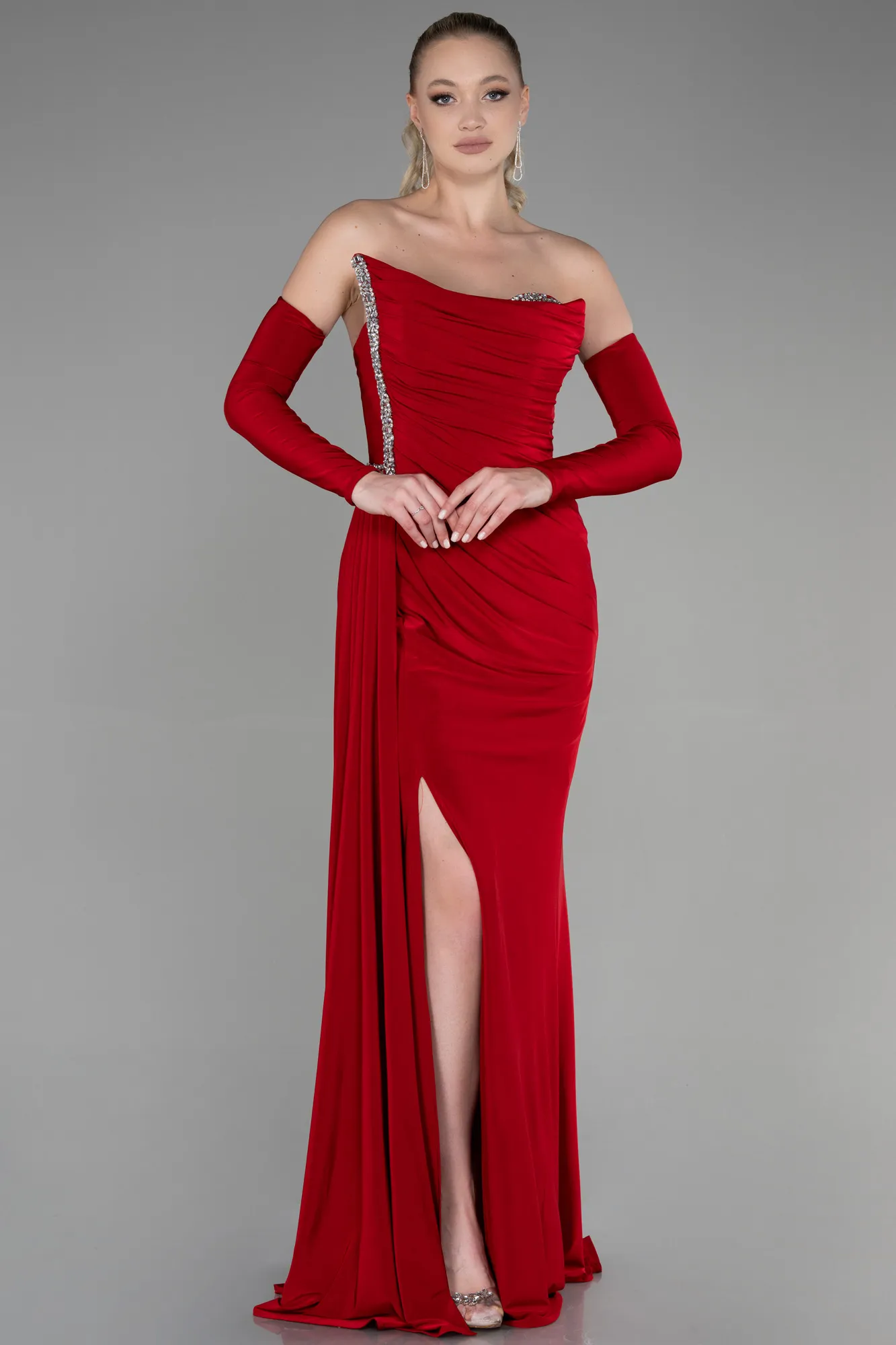 Red-Long Evening Dress ABU3342